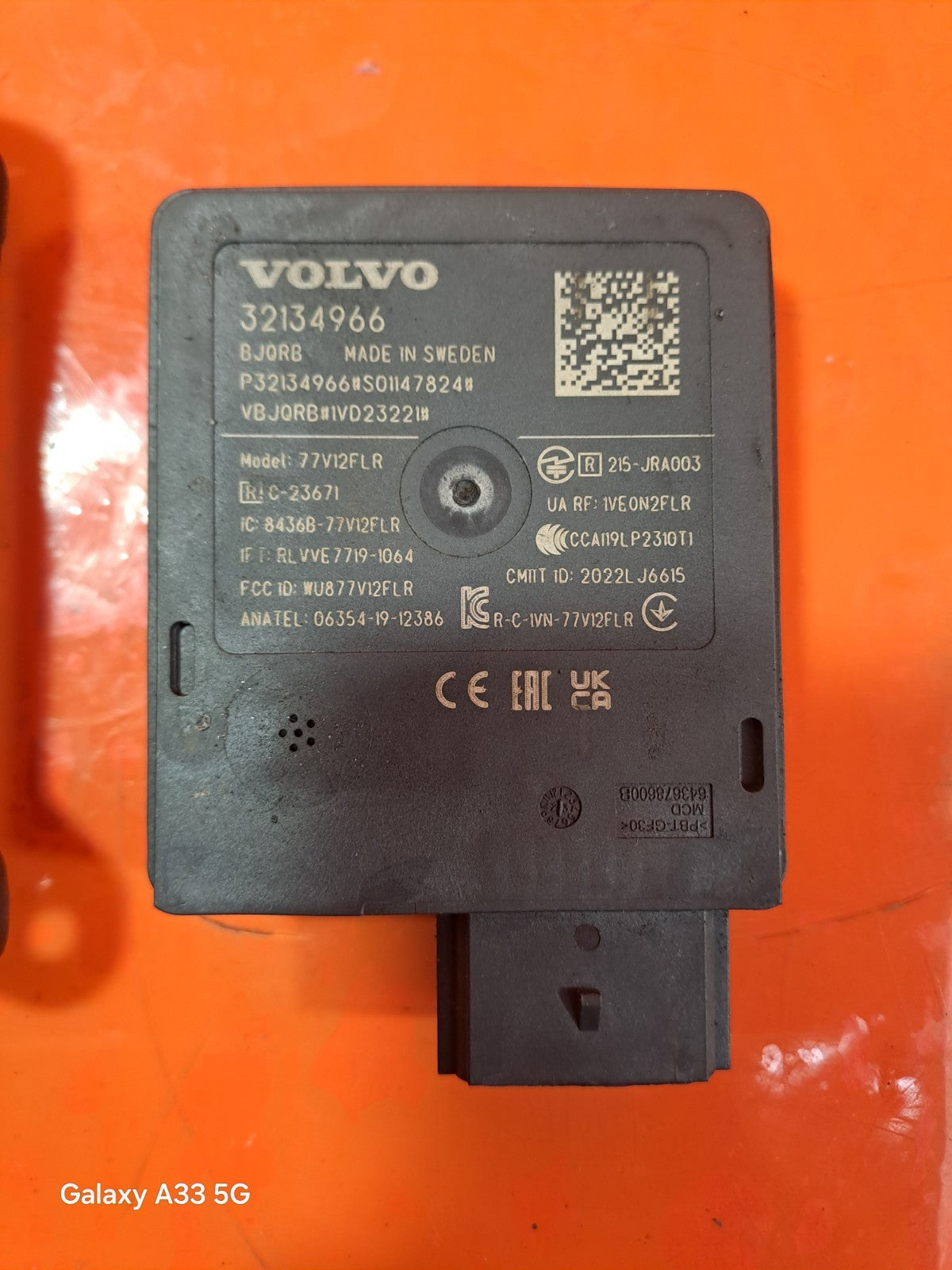 ✅2023 POLESTAR 2 LONG RANGE FRONT RADAR SENSOR & BRACKET 32134966 +WARRANTY A312 - Image 2