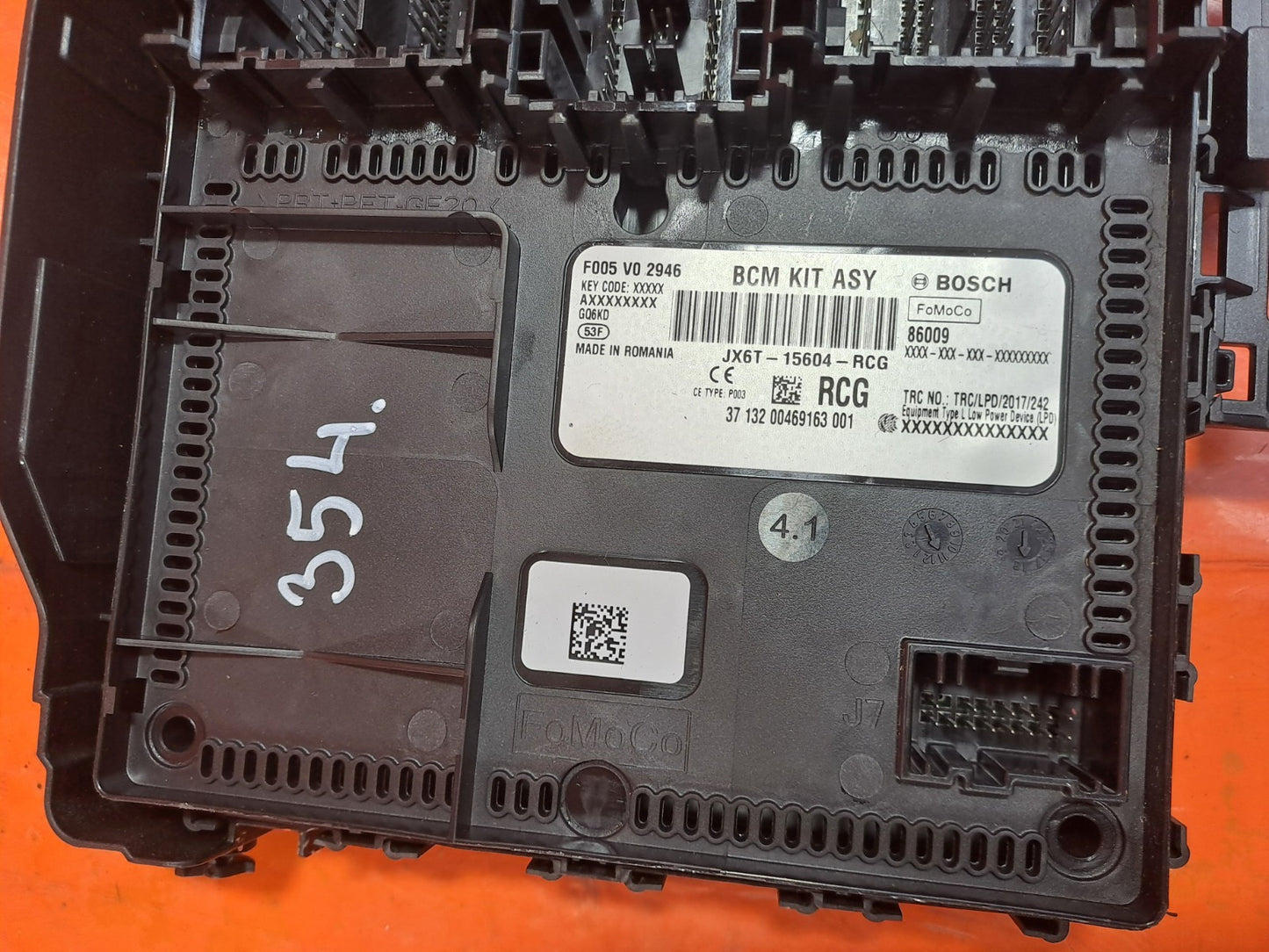 ✅2019 Ford Focus MK4 ST-Line BCM Body Control Module JX6T-15604-RCG A354 - Image 4
