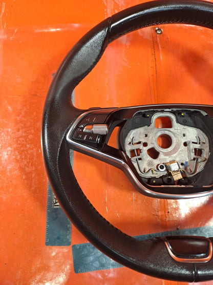 ✅SKODA KAMIQ Se 1.5 PETROL 2024 MULTIFUNCTION LEATHER STEERING WHEEL 5E3419093DA - Image 5