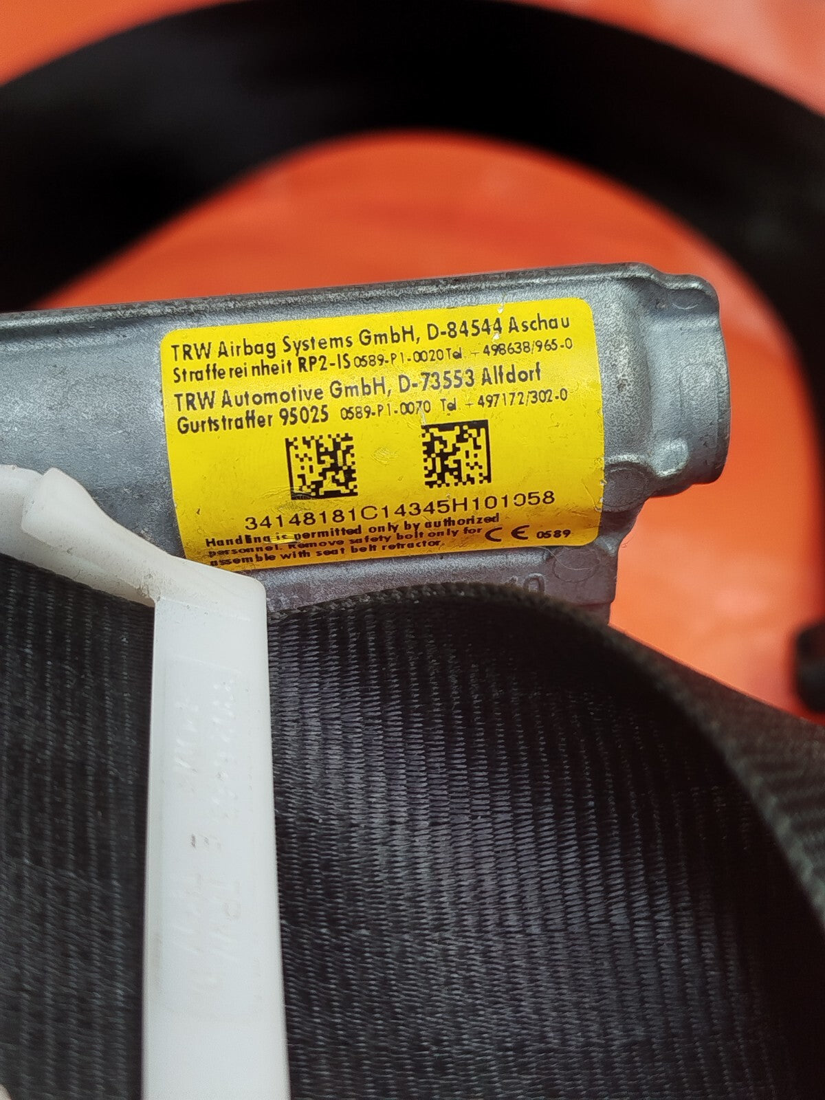 ✅FORD ECOSPORT 1.0P 2015 FRONT LEFT SIDE SEAT BELT CN15A61295FDW + WARRANTY - Image 8