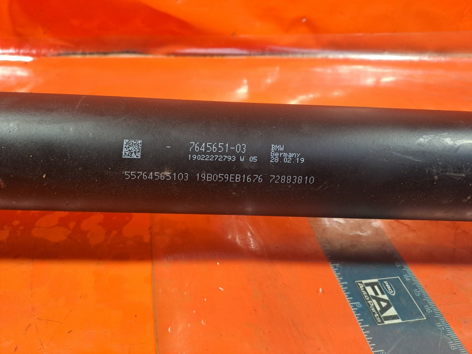 ✅BMW F23 218D Se 2.0 DIESEL 2019 REAR AUTO PROPSHAFT 7645651 Warranty A344 - Image 10