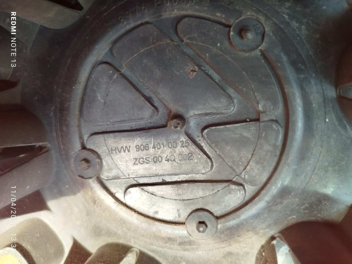 ✅VW CRAFTER CR35 2.0 DIESEL 2015 WHEEL CENTRE CAP COVER 1x A9064010025 A278 - Image 4