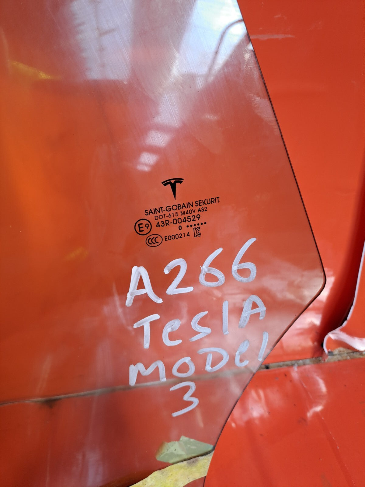 ✅TESLA MODEL 3 LONG RANGE 2020 REAR RIGHT DOOR WINDOW GLASS 43R-004529 Warranty - Image 10