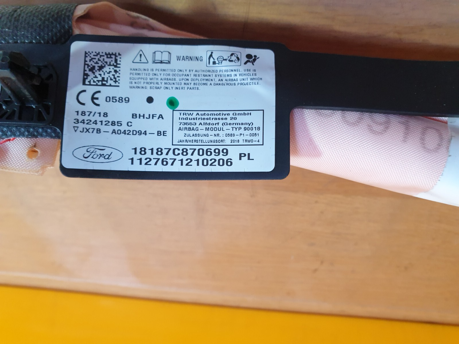 ✅2018 FORD FOCUS MK4 RIGHT ROOF CURTAIN JX7B-A042D94-BE + WARRANTY A175 - Image 11