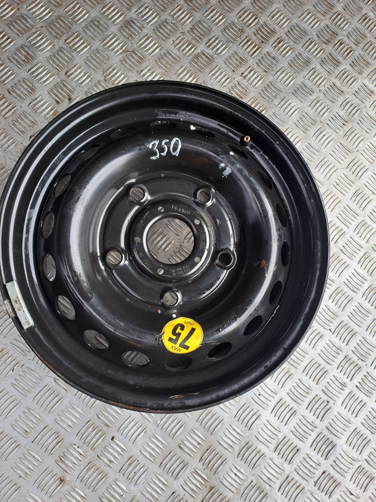 ✅2013 FORD TRANSIT CUSTOM BLACK STEEL WHEEL KK21-1015-CB + WARRANTY A350 - Image 2