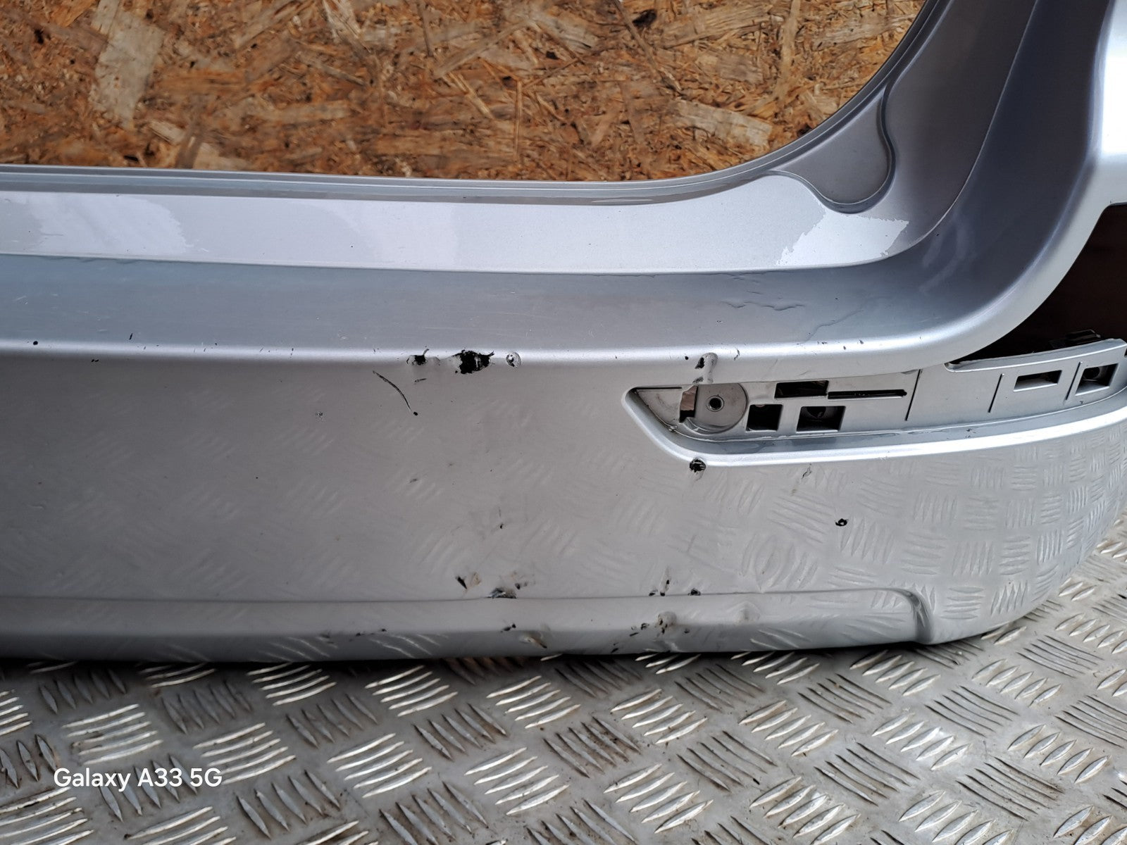✅2017 SSANGYONG RODIUS TURISMO REAR BUMPER BARE SILVER Dent A286 - Image 8