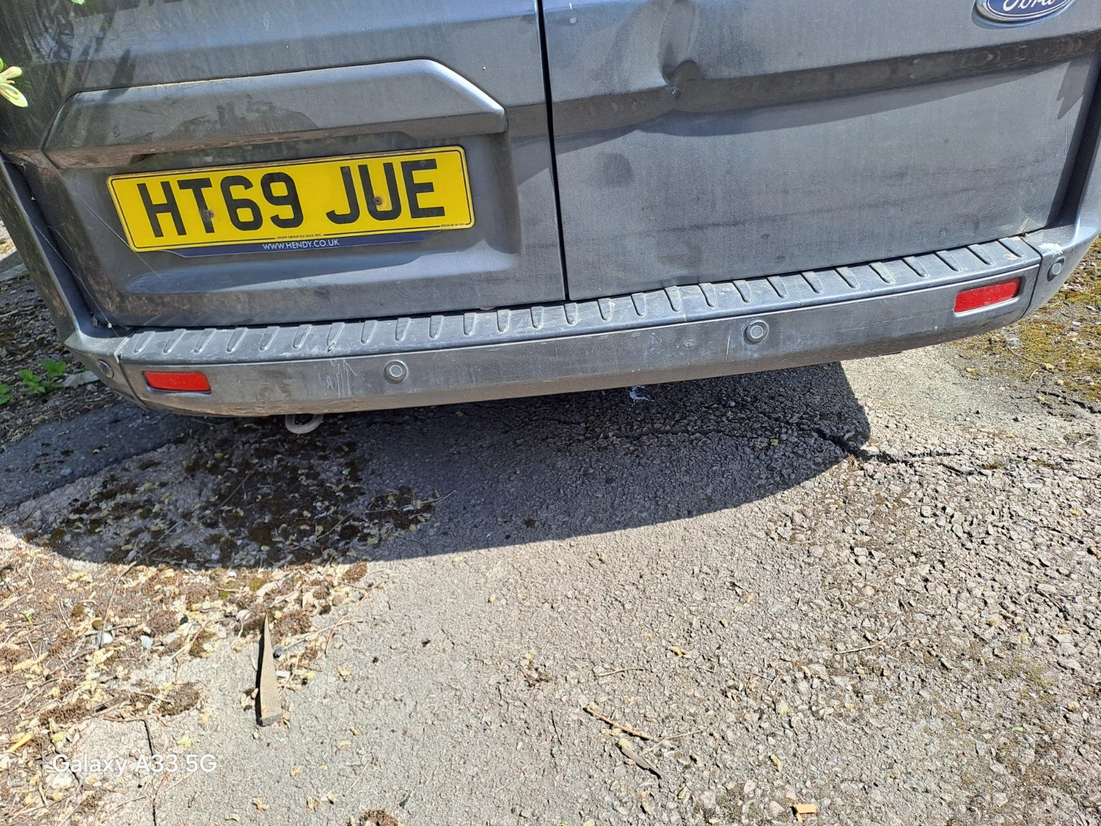 ✅2019 Ford Transit Custom Rear Bumper Grey + Warranty A383 - Image 1