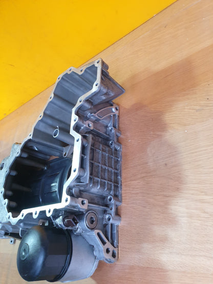 ✅2014 BMW 5 SERIES F11 4.4P ENGINE UPPER OIL PAN 7605524 70524165 +WARRANTY A153 - Image 8