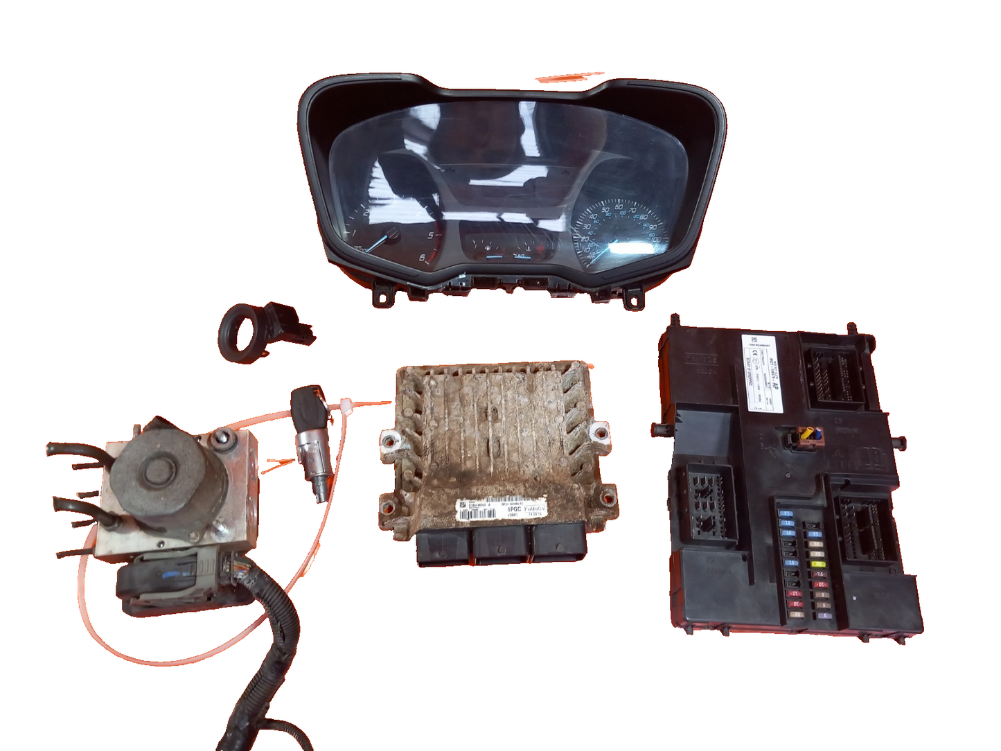 Ford Transit Custom 2.2 Diesel 2014 Engine ECU Kit BK2T14B476AP BK2112A650AC - Image 1