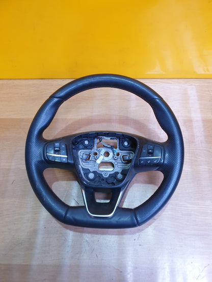 ✅2018 FORD FOCUS MK4 LEATHER STEERING WHEEL JX7J3600GB + WARRANTY A175 - Image 2