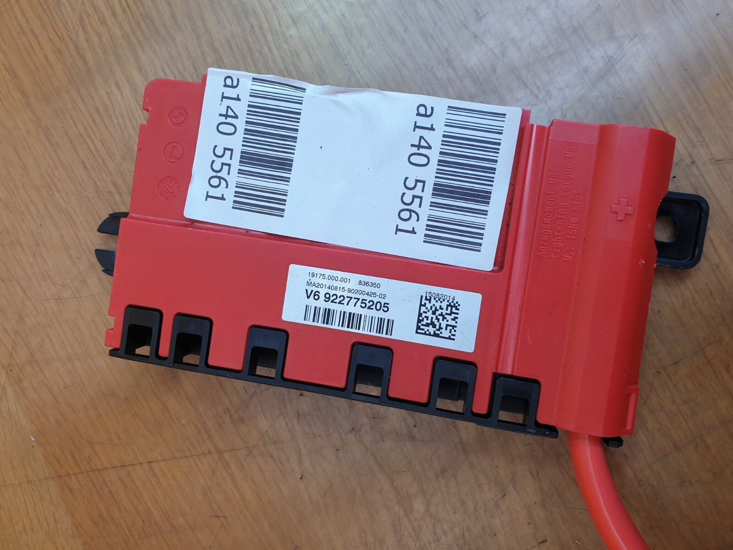 ✅2014 BMW 3 Series F30 Sport Positive Battery Cable Terminal 9227752 + Warranty - Image 8