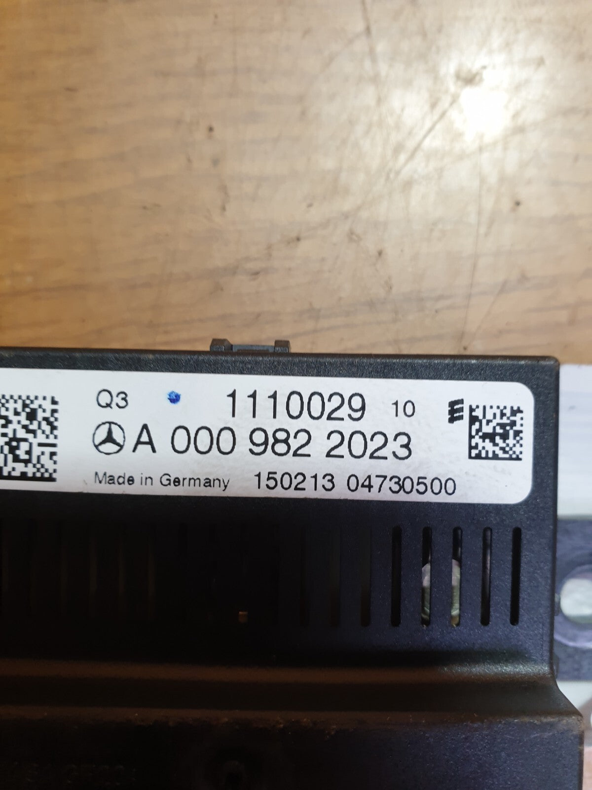 MERCEDES C CLASS C220 W204 2013 Control Relay Module A0009822023 Warranty A167 - Image 4