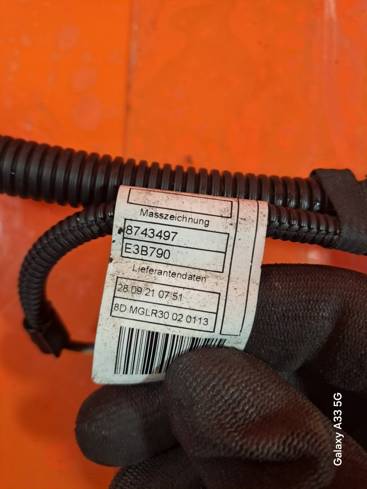 ✅BMW 330E G21 2.0 PETROL 2022 XB1141M1 ENGINE WIRING LOOM HARNESS 8743497 A305 - Image 4