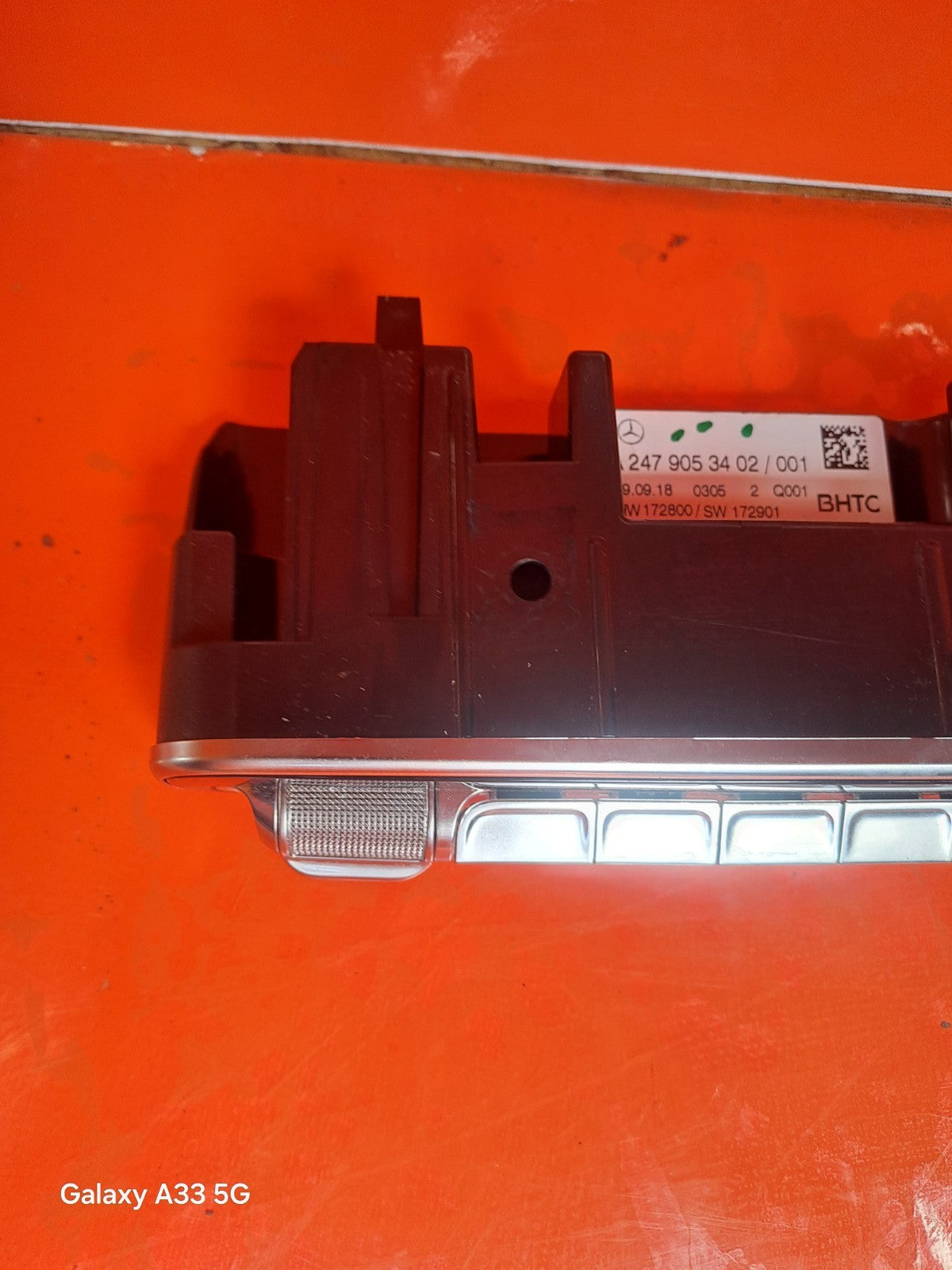 ✅2018 MERCEDES A CLASS W177 HEATER SWITCH CONTROL PANEL A2479053402 + WARRANTY - Image 4