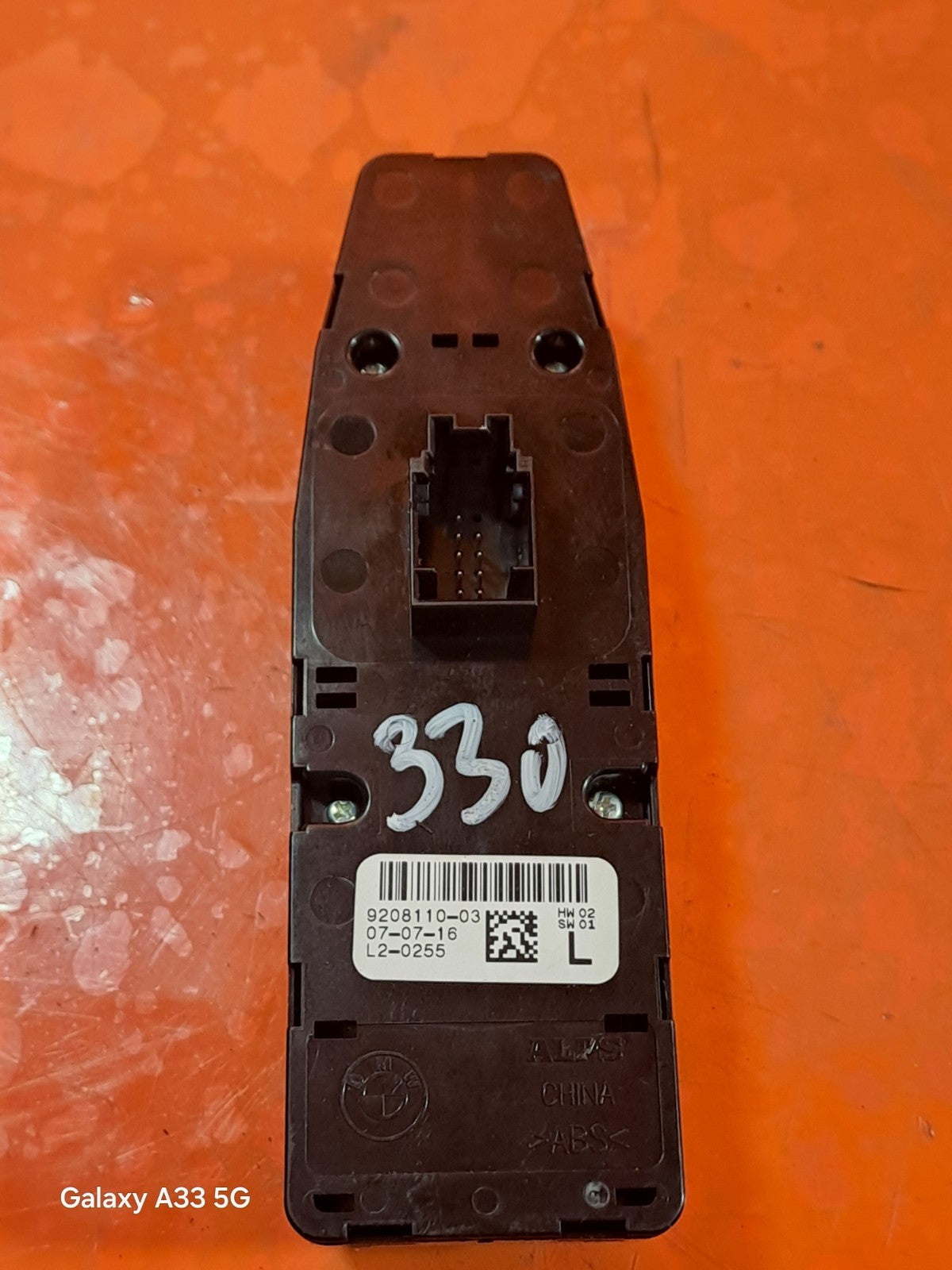 ✅BMW 318I F30 1.5 PETROL 2016 FRONT RIGHT WINDOW SWITCH 9208110 Warranty A330 - Image 4