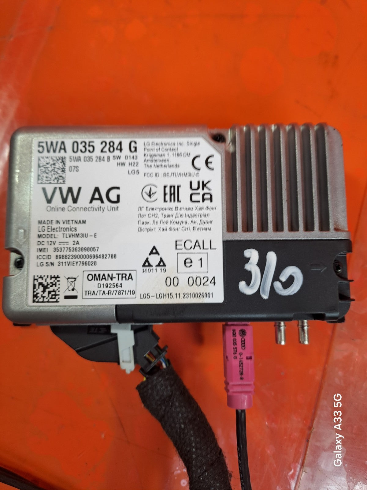 ✅VW POLO LIFE 1.0 PETROL 2024 BLUETOOTH CONTROL MODULE ECU 5WA035284G Warranty - Image 2