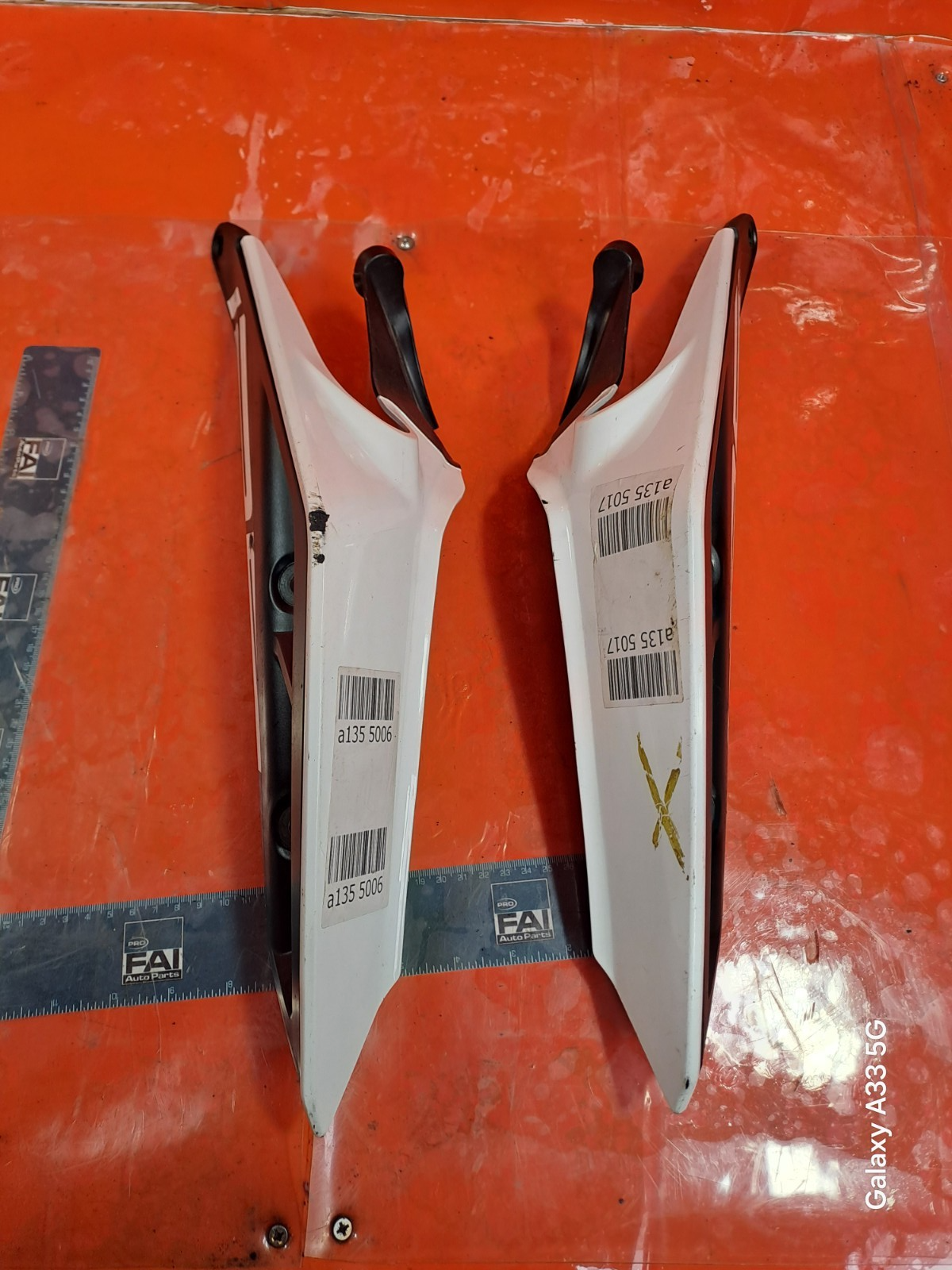 ✅KTM 125 Duke Petrol 2019 Seat Cowl Lower Trim Plastic Cover Pair JP181005 A135 - Image 5