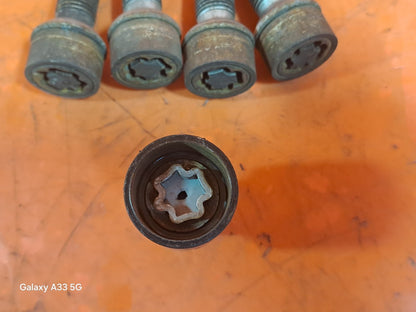 ✅2012 MERCEDES B CLASS W246 LOCKING WHEEL NUTS SET WITH KEY + WARRANTY A299 - Image 5