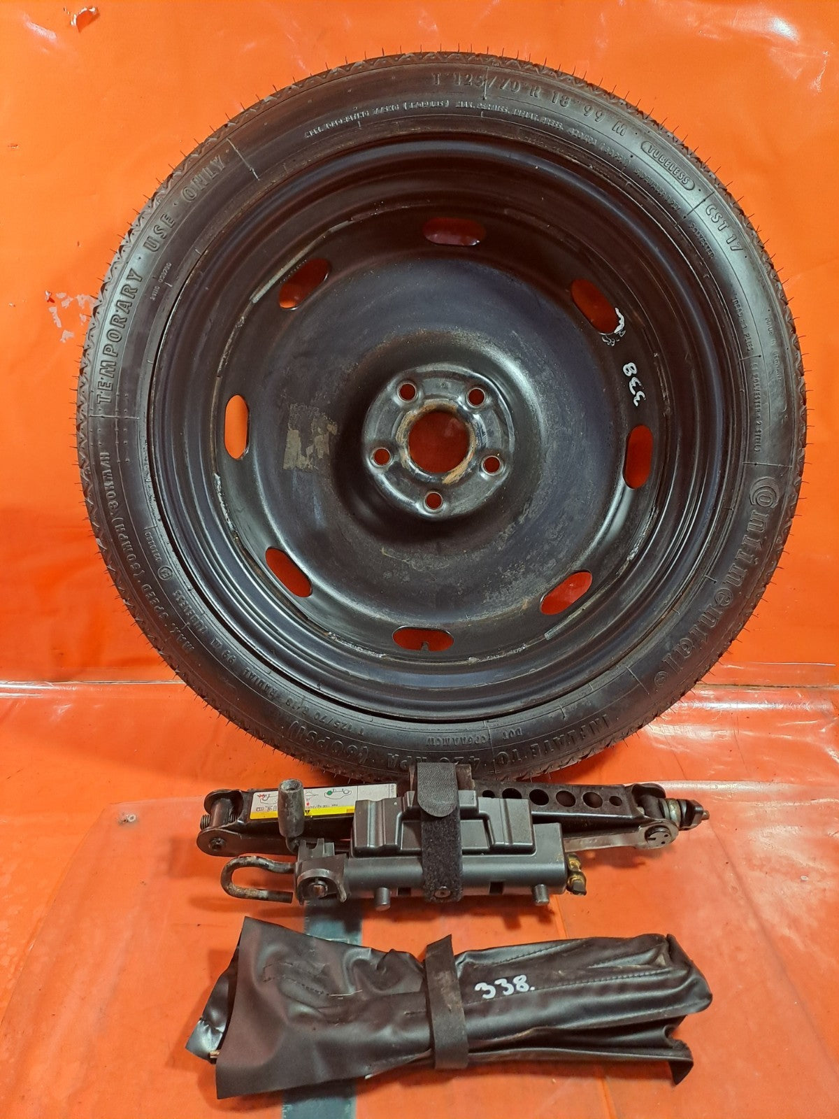 ✅AUDI A3 1.6 DIESEL 2013 SPARE WHEEL T125/70 R18 & TOOL KIT Warranty A338 - Image 1