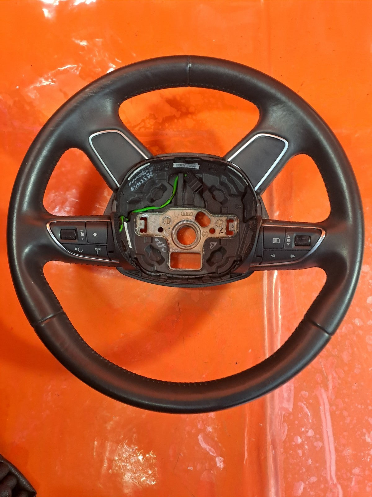 ✅AUDI A3 1.6 DIESEL 2013 MULTIFUNCTION LEATHER STEERING WHEEL 8U0419091B A338 - Image 9