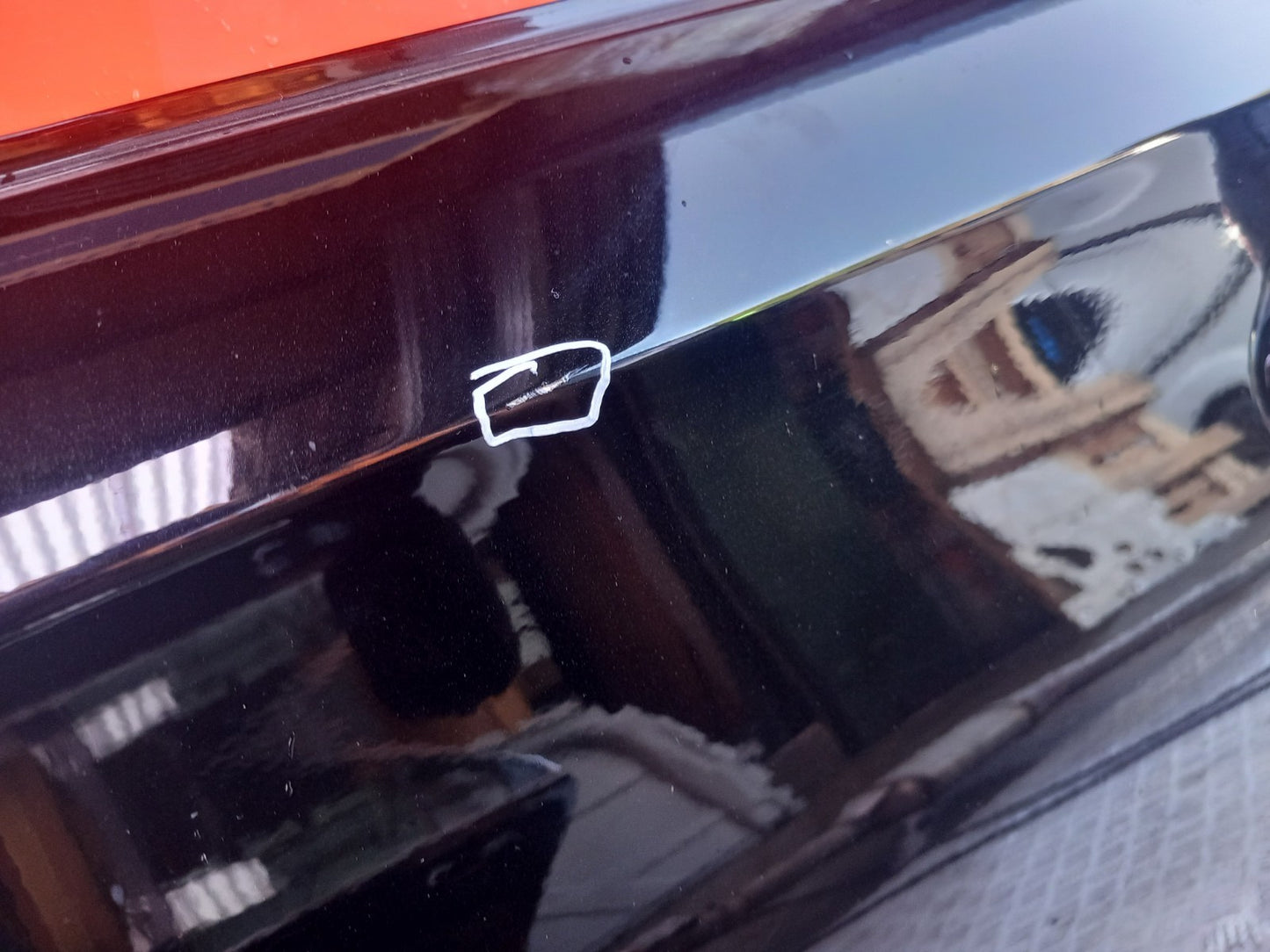 Mercedes W177 A180 Sport 1.5 Diesel 2019 Rear Left Door Bare Black Scratches - Image 7