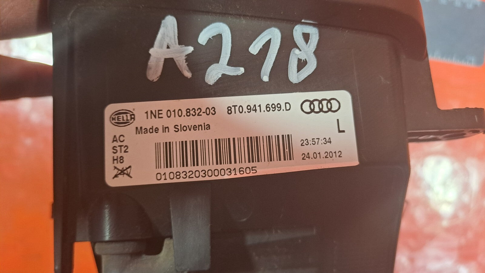 Audi A5 S Line 2.0 Diesel 2012 FRONT LEFT FOG LIGHT 8T0941699D Warranty A218 - Image 6