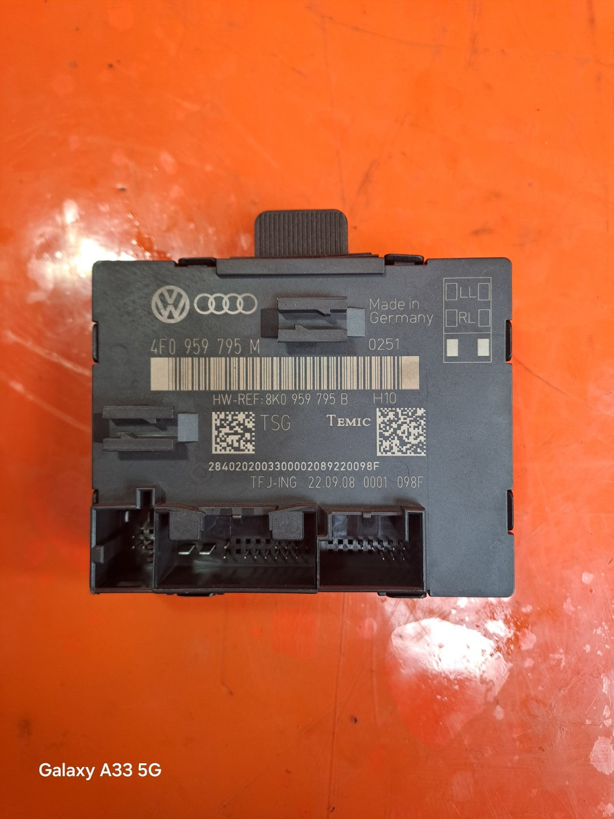 ✅2009 AUDI Q7 4L S LINE REAR LEFT DOOR CONTROL MODULE 4F0959795M + WARRANTY A300 - Image 1