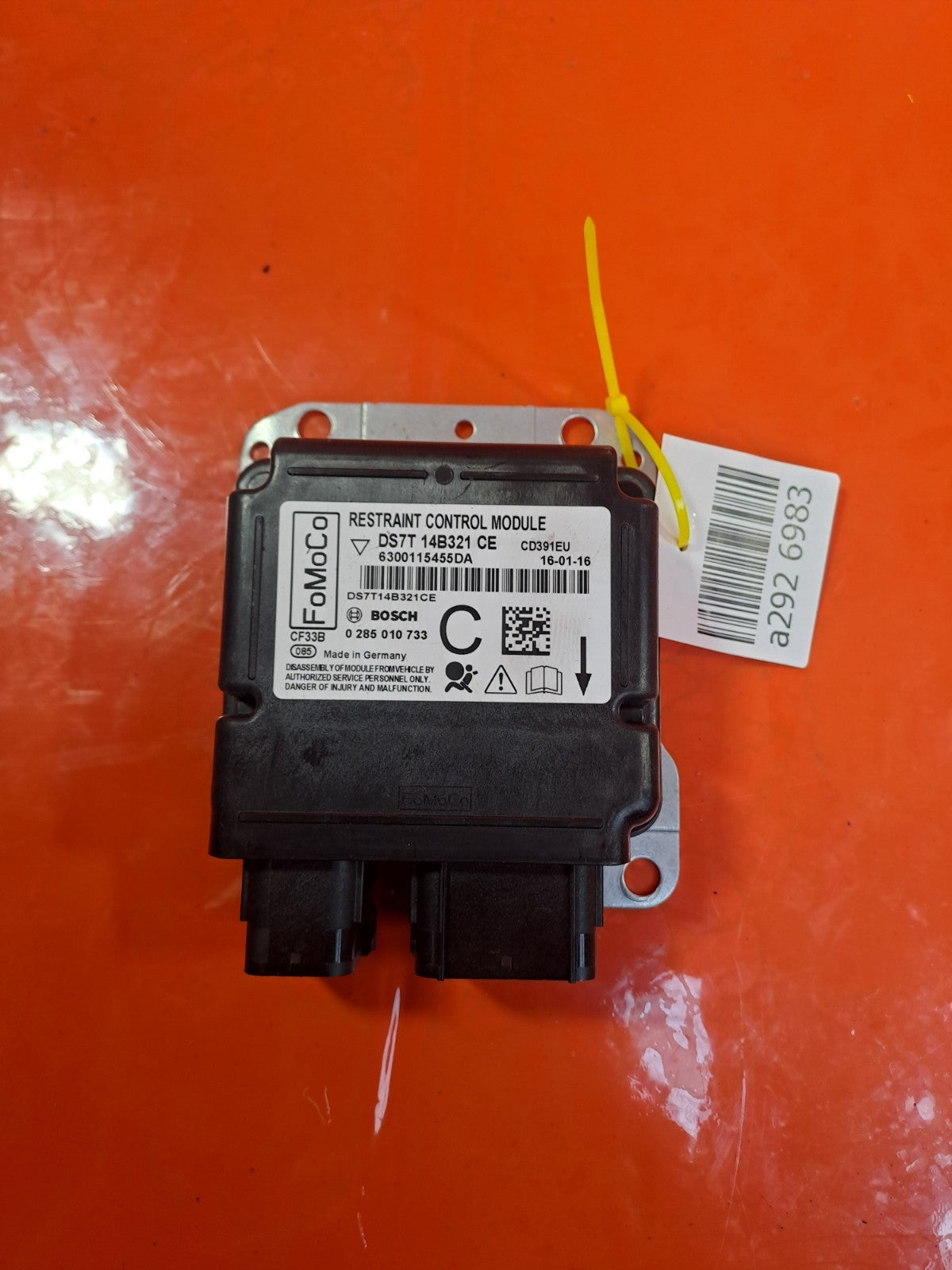 ✅2016 FORD MONDEO MK5 AIRBAG CONTROL MODULE DS7T14B321CE + WARRANTY A292 - Image 1