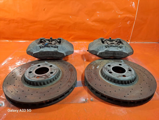 ✅Mercedes CLS 450 W257 3.0 Petrol 2019 Front Brake Disc & Caliper Pair A006 - Image 2