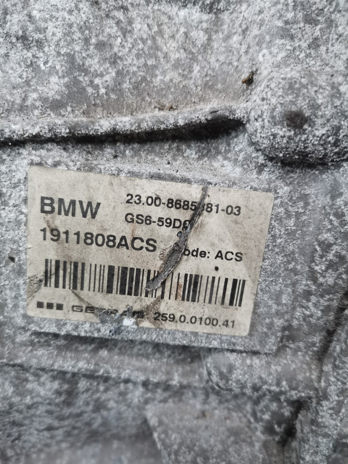 BMW 2 SERIES F56 F46 F45 216D 1.5 DIESEL 2018 MANUAL TRANSMITION GREARBOX GS659D - Image 5