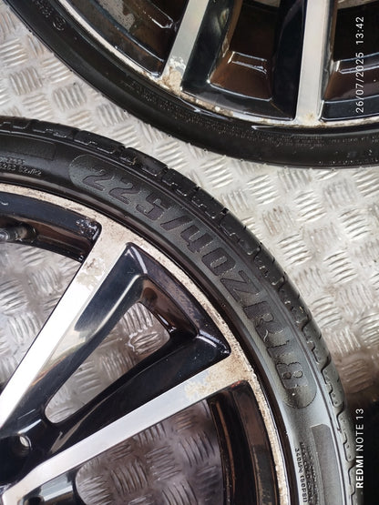 ✅2012 MERCEDES B CLASS W246 ALLOY WHEEL & TYRE SET 225/40 ZR18 A2464011602 A299 - Image 5
