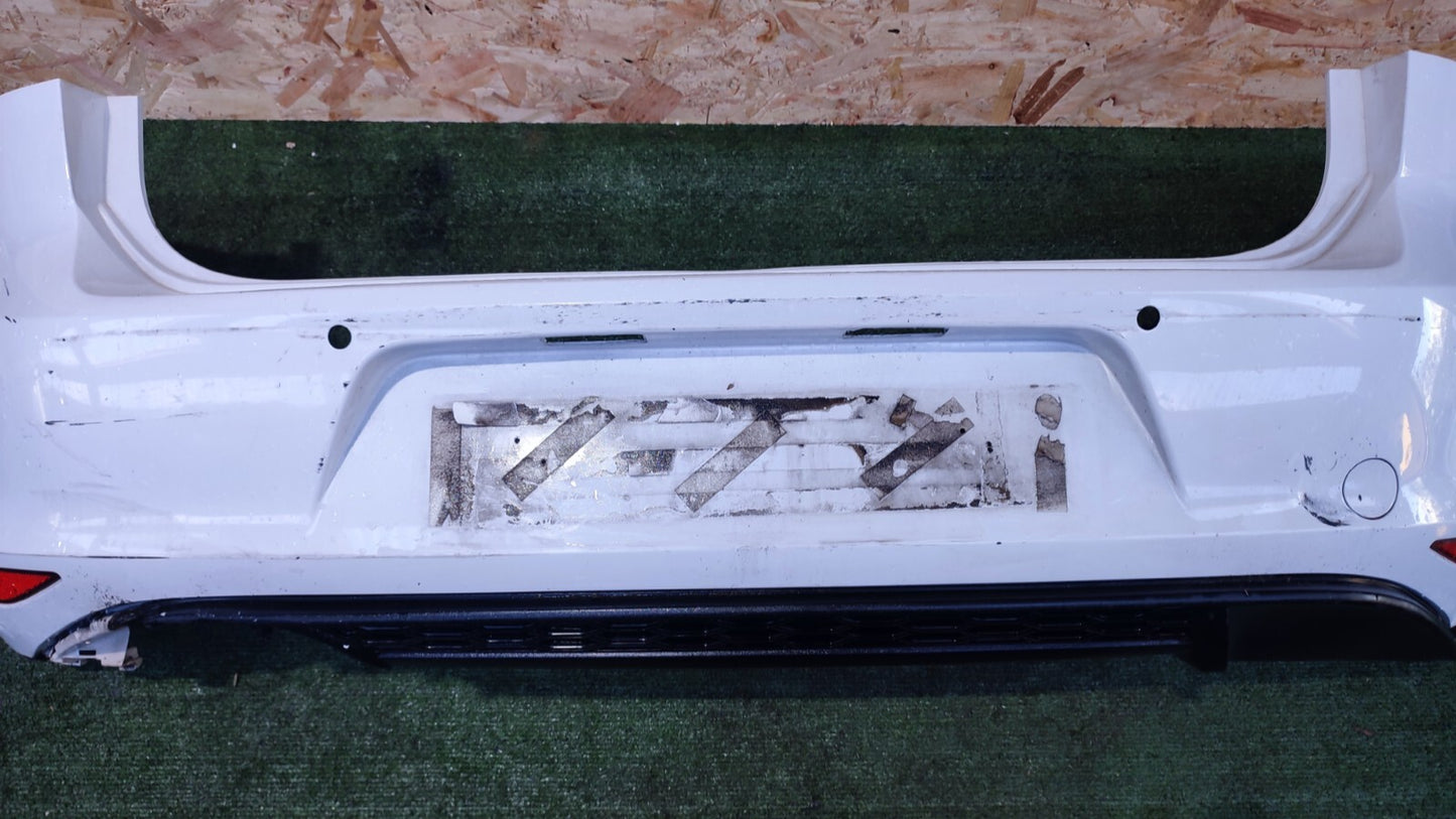 ✅VW GOLF MK7 1.4 PETROL 2015 REAR BUMPER WHITE scratches A113 - Image 7