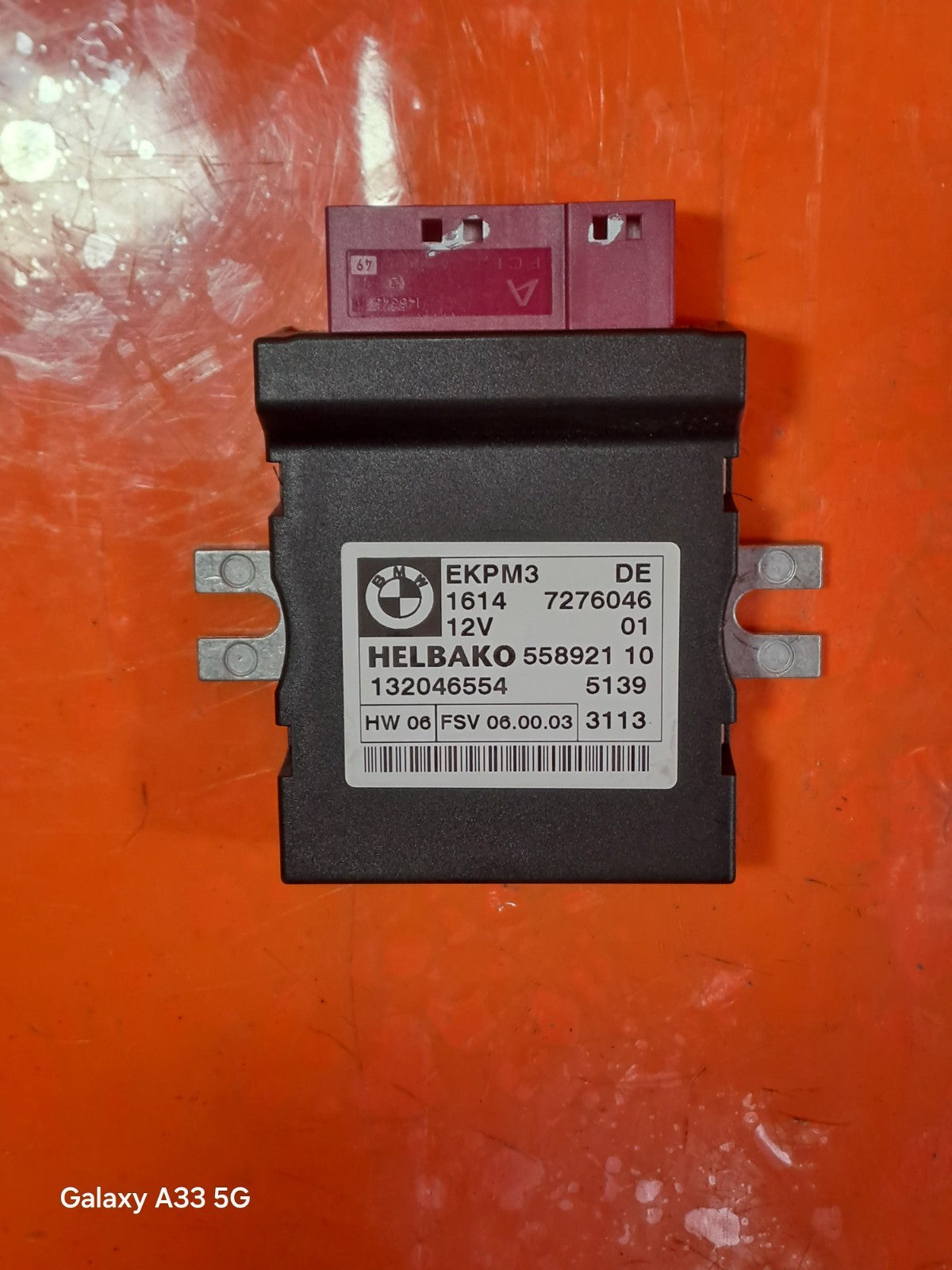 ✅2013 BMW 1 SERIES E88 FUEL PUMP CONTROL MODULE UNIT 7276046 + WARRANTY A348 - Image 3