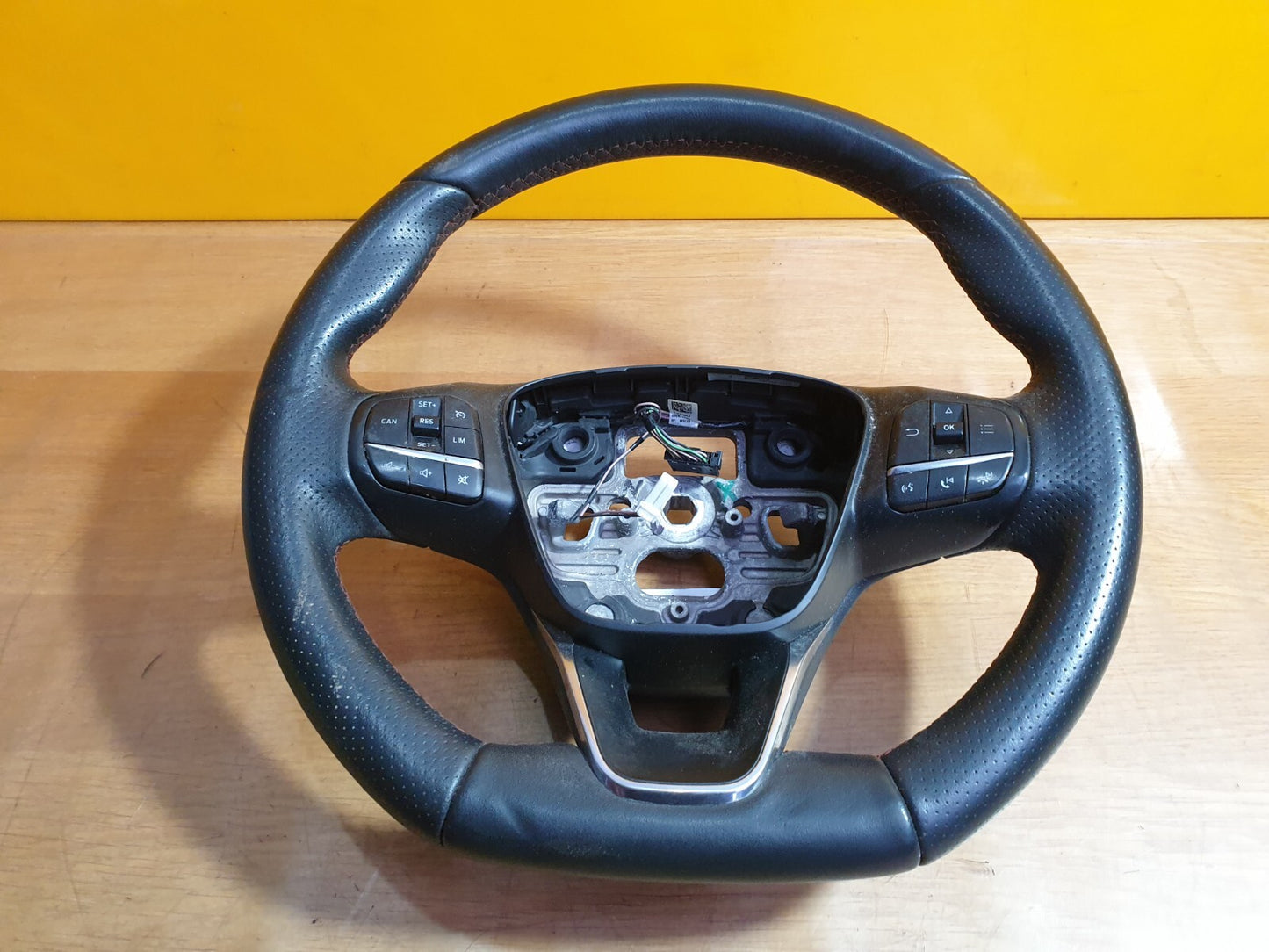 ✅2018 FORD FOCUS MK4 LEATHER STEERING WHEEL JX7J3600GB + WARRANTY A175 - Image 6