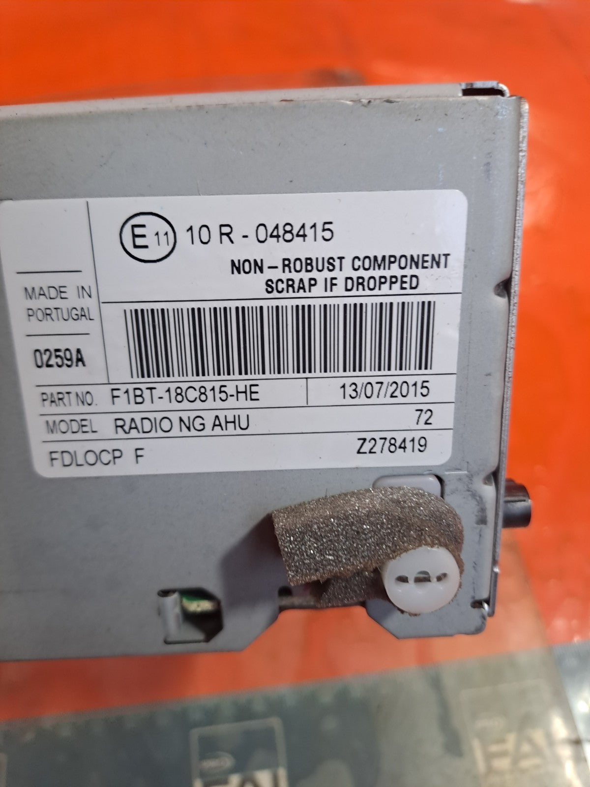 ✅FORD TRANSIT CONNECT 1.6 DIESEL 2015 RADIO STEREO HEAD UNIT F1BT18C815HE A355 - Image 7