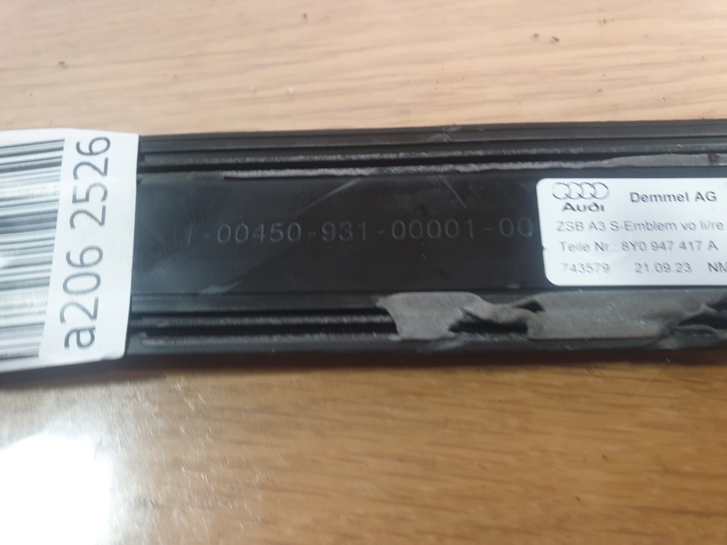 ✅Audi Q4 E-Tron S Line 2023 Front Left Sill Trim Strip 8Y0947417A Warranty A206 - Image 8