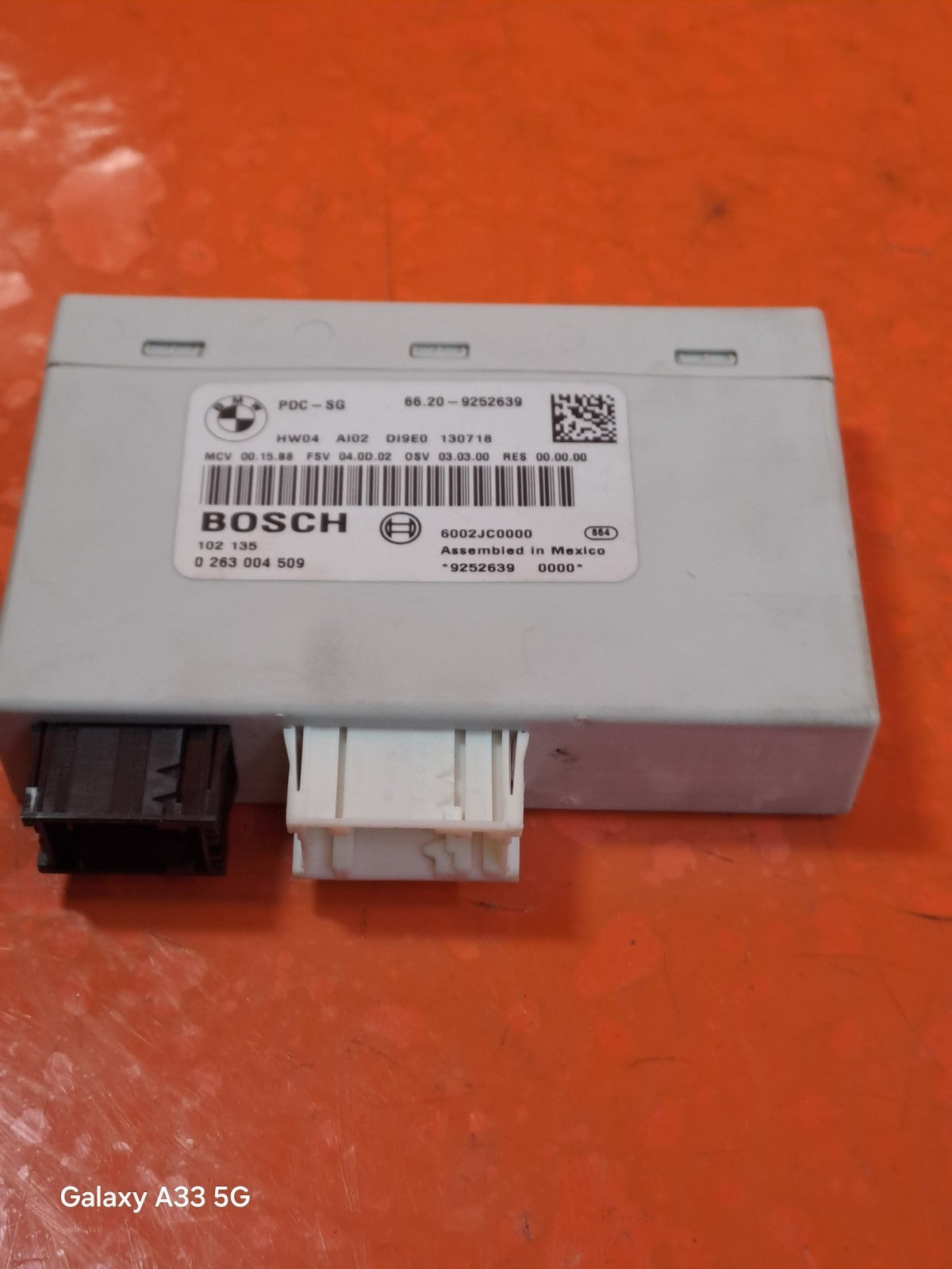 ✅2013 BMW 1 SERIES E88 PARKING CONTROL MODULE PDC 9252639 + WARRANTY A348 - Image 4