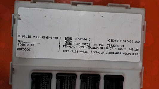 BMW 1 SERIES F20 F21 F30 ECU FUSE BOX BODY CONTROL MODULE 9352864 + WARRANTY xAA - Image 2