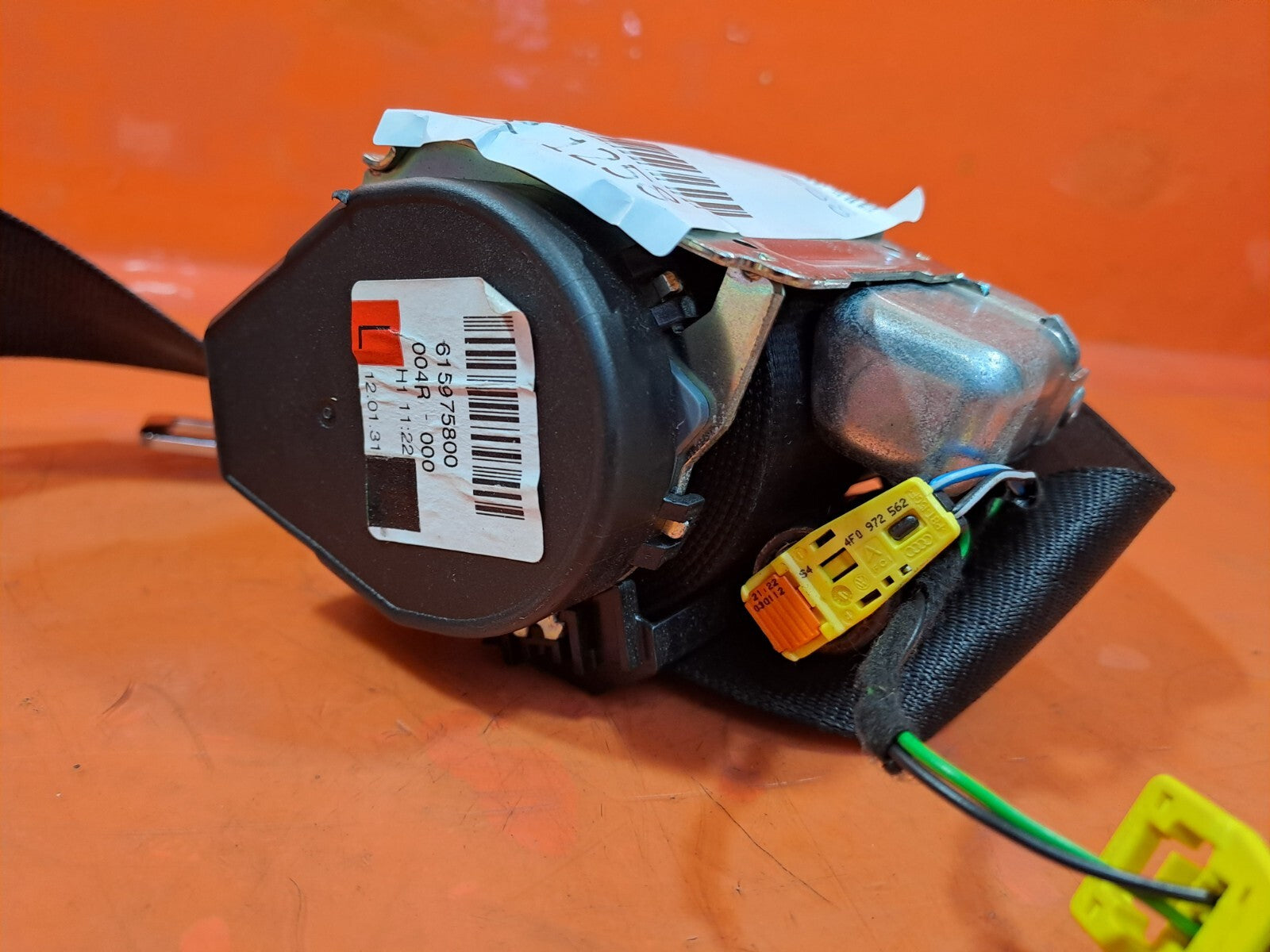 ✅2012 AUDI A5 1.8P REAR LEFT PASSENGER SIDE SEAT BELT 8F0857805 + WARRANTY A222 - Image 10