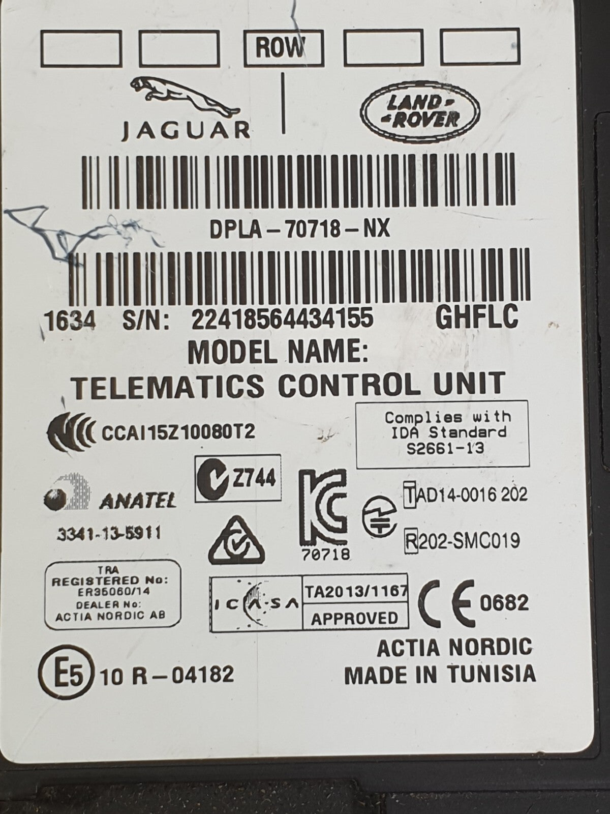 ✅2016 LAND ROVER DISCOVERY SPORT L550 TELEMATICS CONTROL MODULE DPLA-70718-NX - Image 9