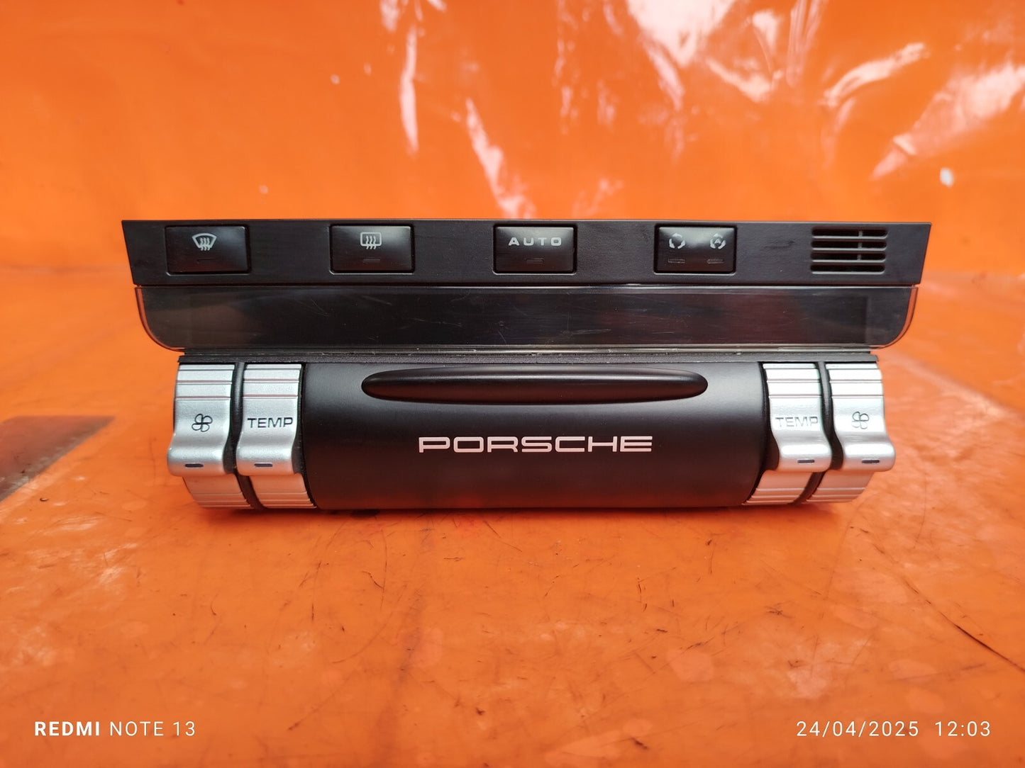 ✅2010 PORSCHE CAYENNE 9PA AC CLIMATE HEATER CONTROL SWITCH PANEL 7L5907040CH - Image 3