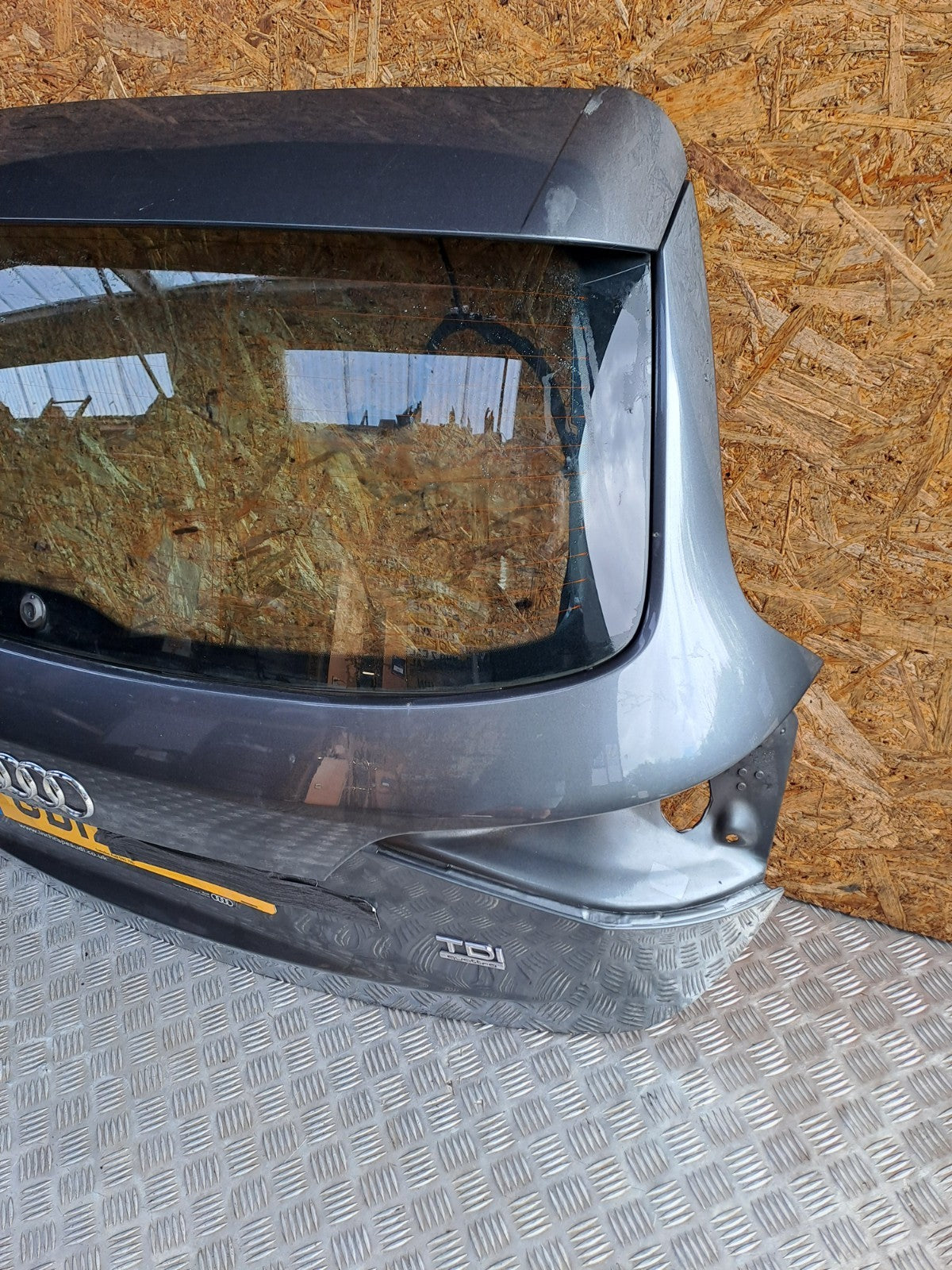 ✅2012 AUDI Q5 8R 2.0TDI TAILGATE BOOT LID GREY Z7S + WARRANTY A291 - Image 3