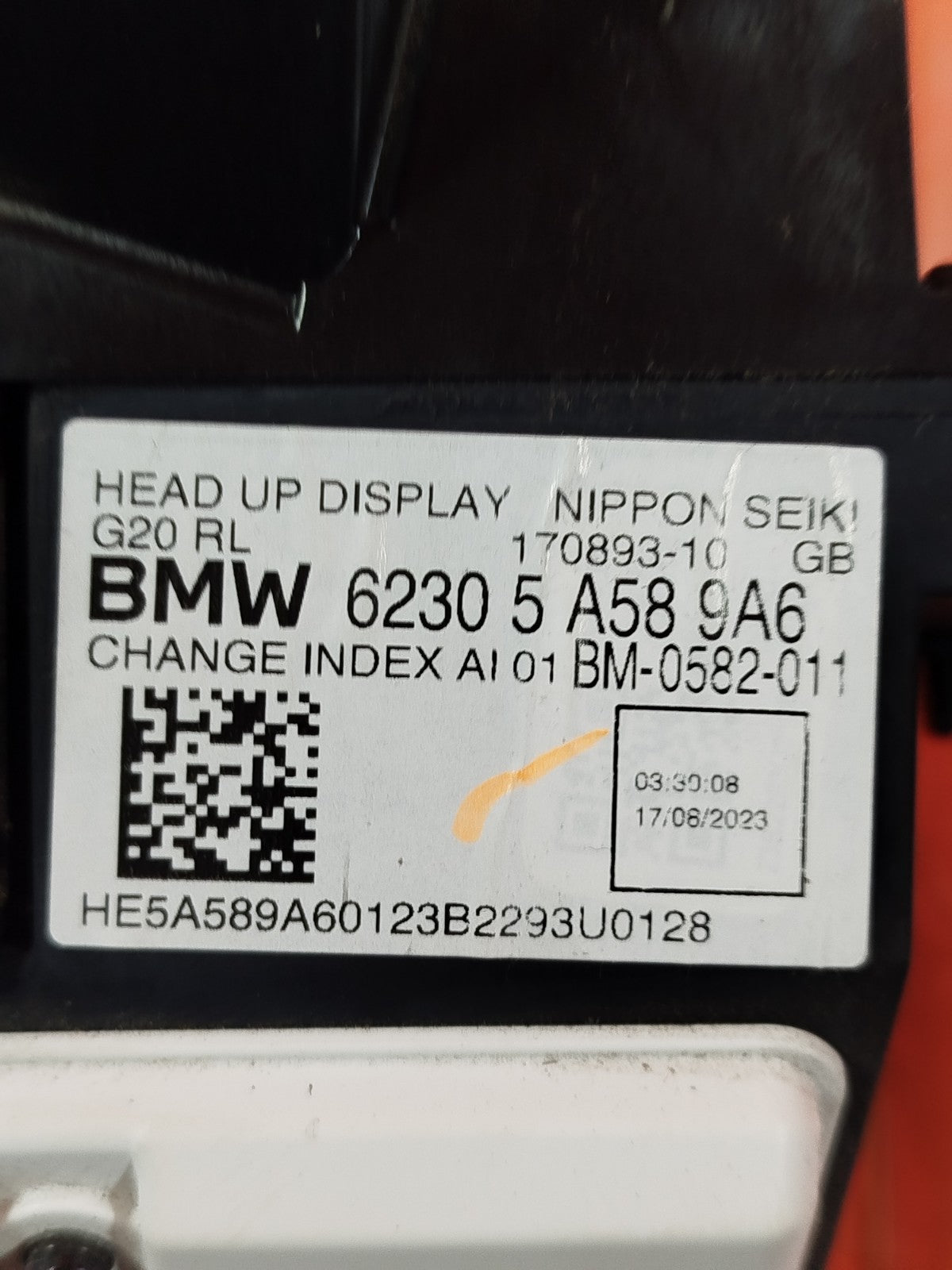 ✅BMW I4 G26 E-DRIVE 2023 HEAD UP DISPLAY UNIT 5A589A6 Warranty A190 - Image 11