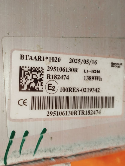 ✅RENAULT CLIO V 1.6 PETROL 2025 LITHIUM BATTERY PACK 295106130R Warranty A331 - Image 10