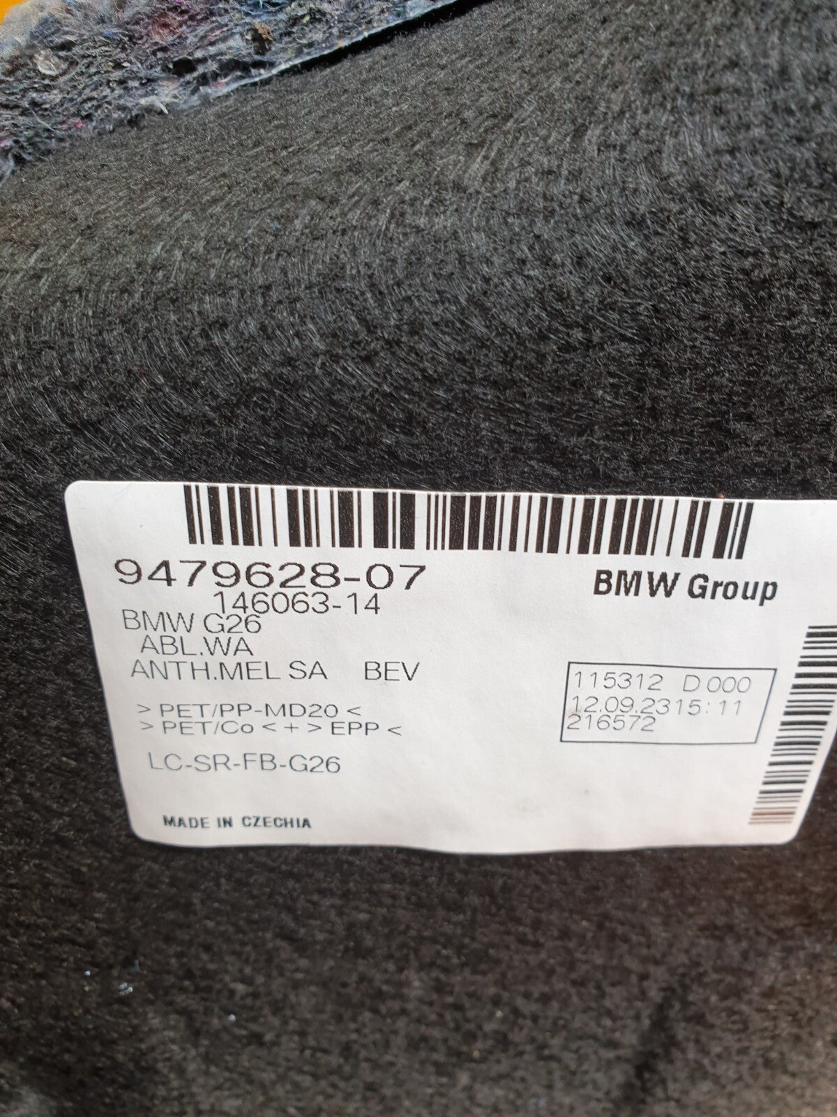 ✅2023 BMW I4 G26 E-DRIVE 40 M SPORT REAR STORAGE TRAY BOOT FLOOR 9479628 A190 - Image 8