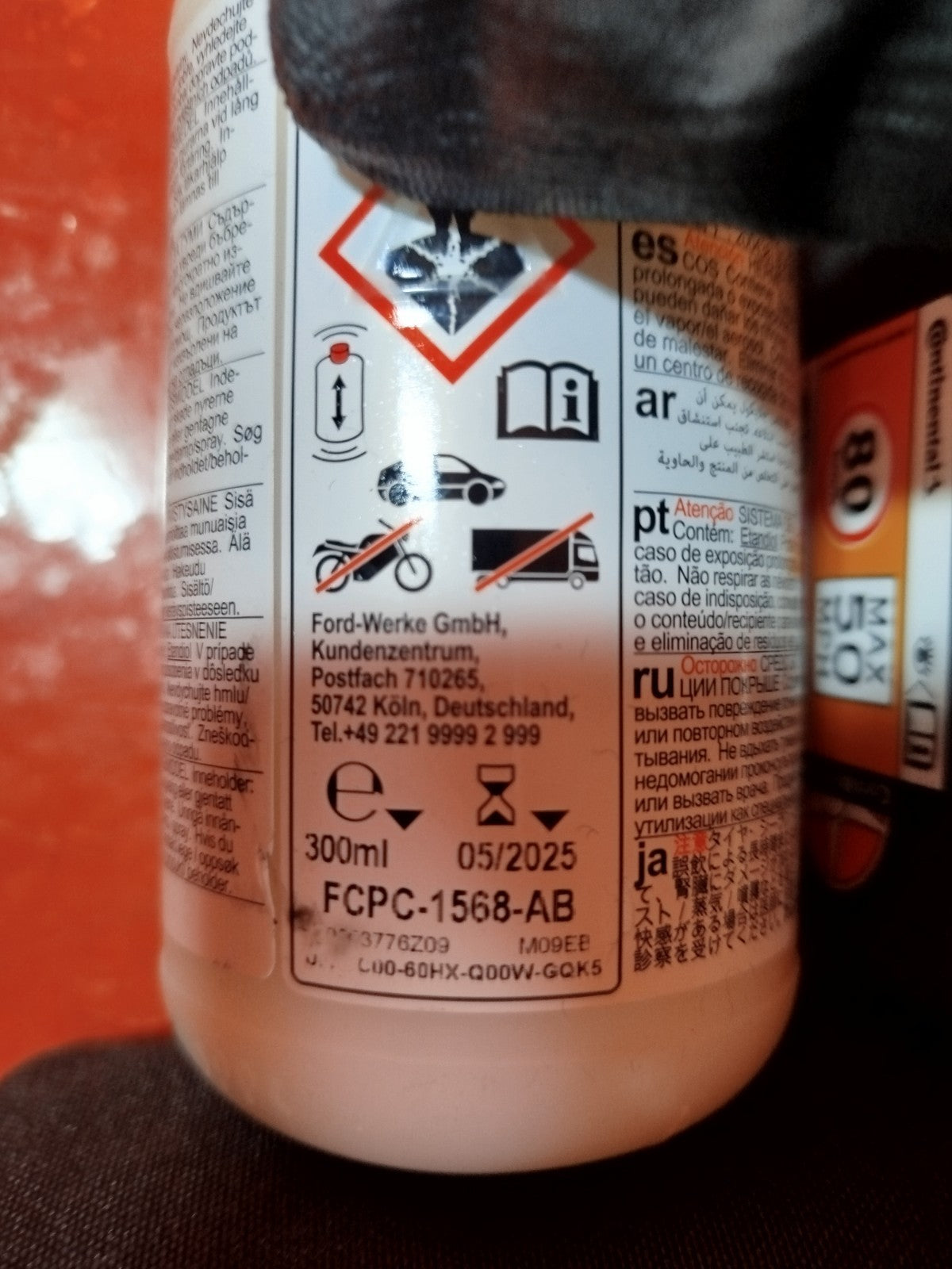 ✅FORD PUMA St-LINE X 2021 TYRE PUNCTURE REPAIR PUMP INFLATOR & SEALANT A335 - Image 8