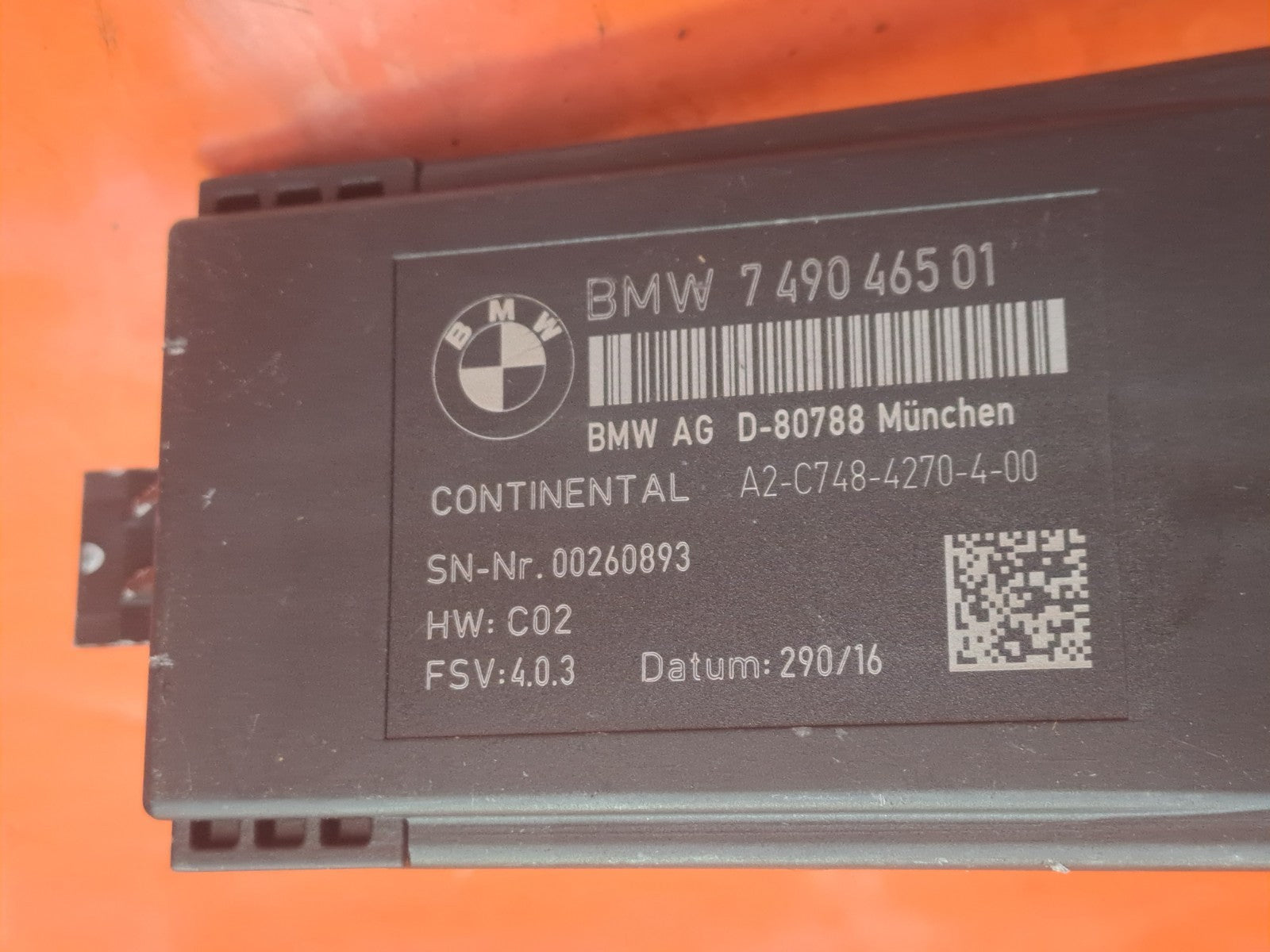 ✅BMW M240I F22 3.0 PETROL 2016 HEATED SEAT CONTROL MODULE ECU 7490465 Warranty - Image 7