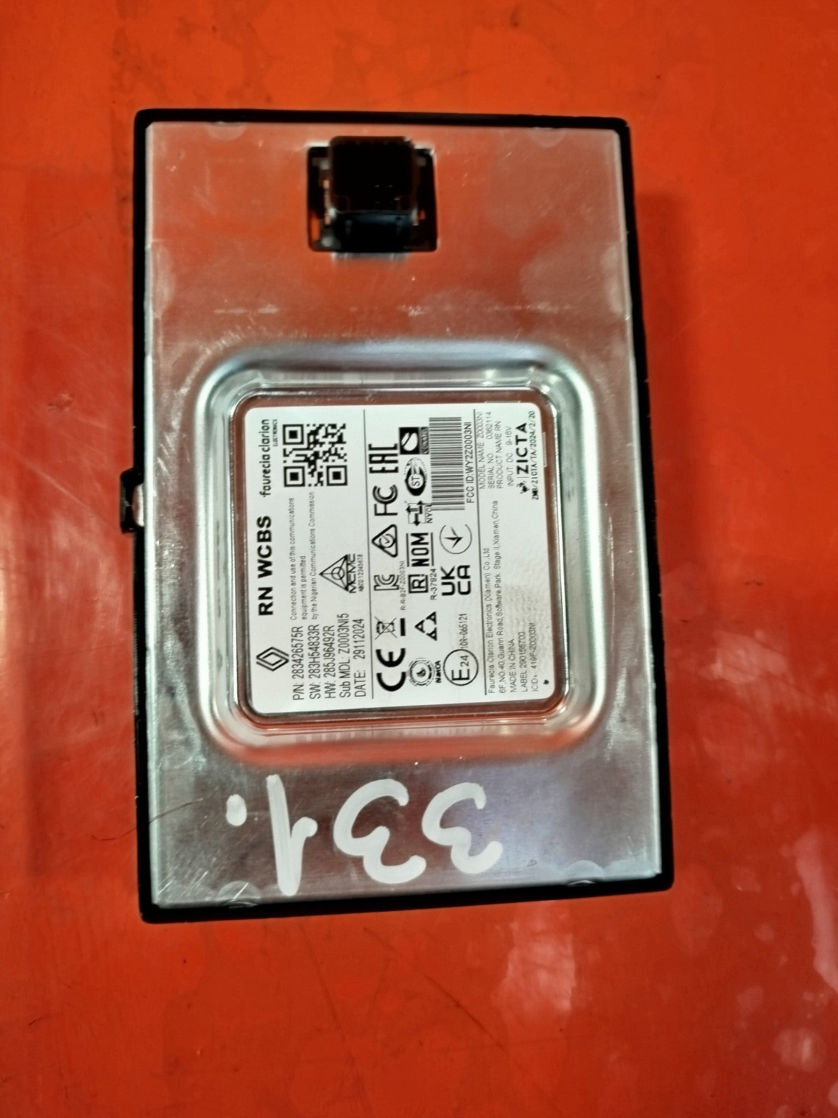 ✅RENAULT CLIO V 1.6 PETROL 2025 WIRELESS CHARGING MODULE 283H54833R 283426575R - Image 2