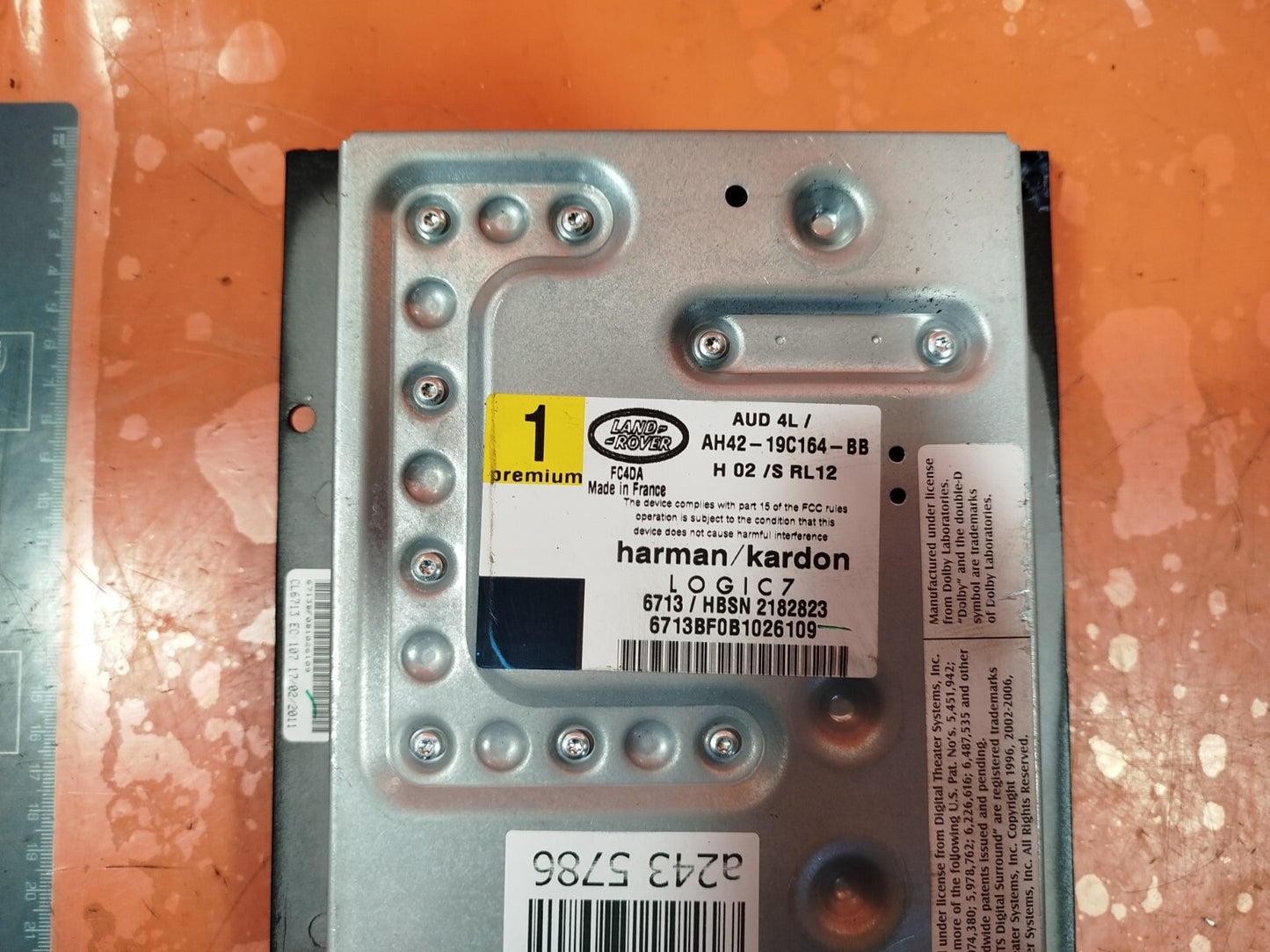 ✅LAND ROVER RANGE ROVER L322 4.4 DIESEL 2011 STEREO AMPLIFIER AH4219C164BB A243 - Image 7