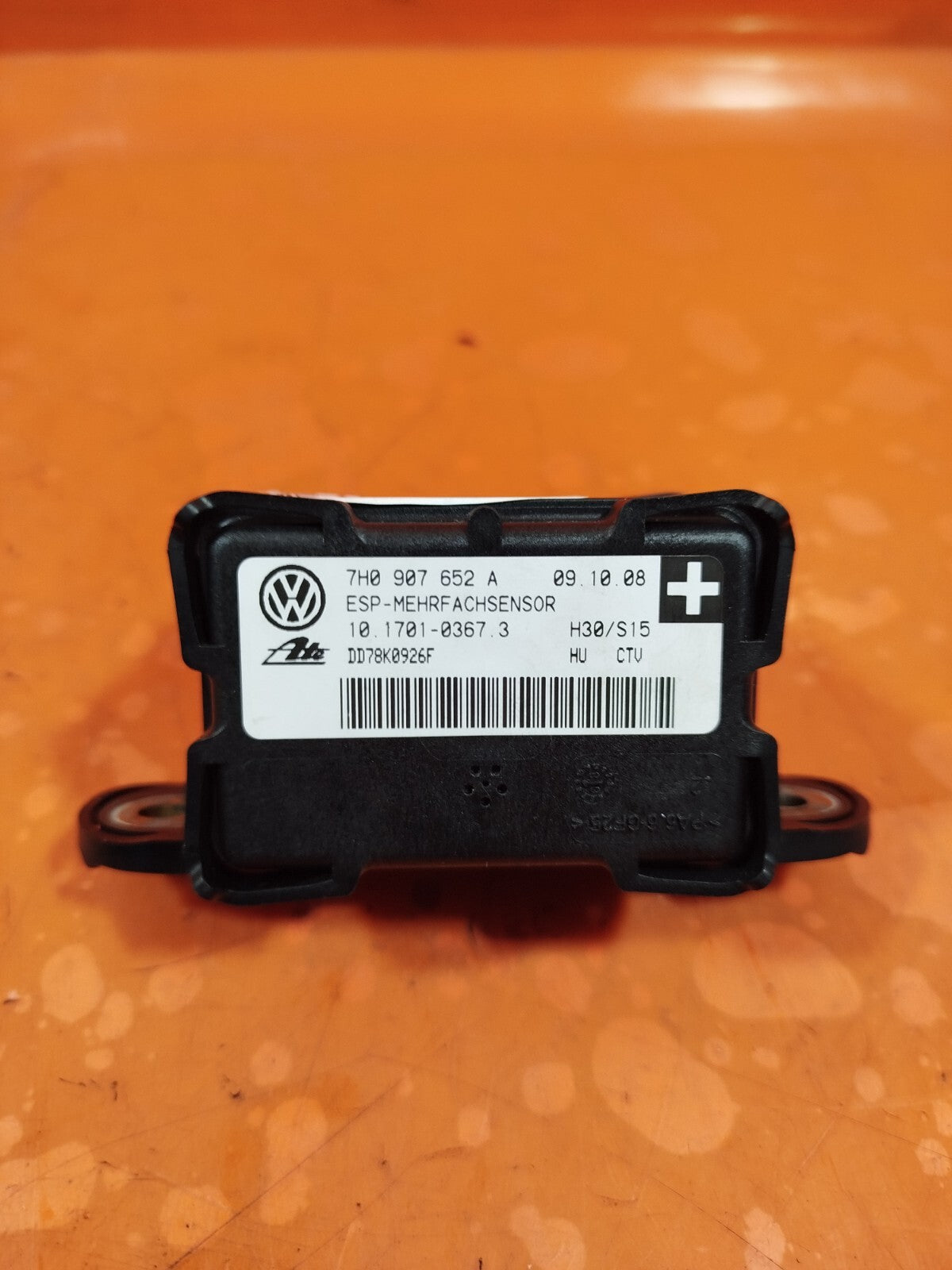 ✅AUDI Q7 S LINE QUATTRO 3.0 DIESEL 2009 YAW RATE SPEED SENSOR 7H0907652A A245 - Image 1